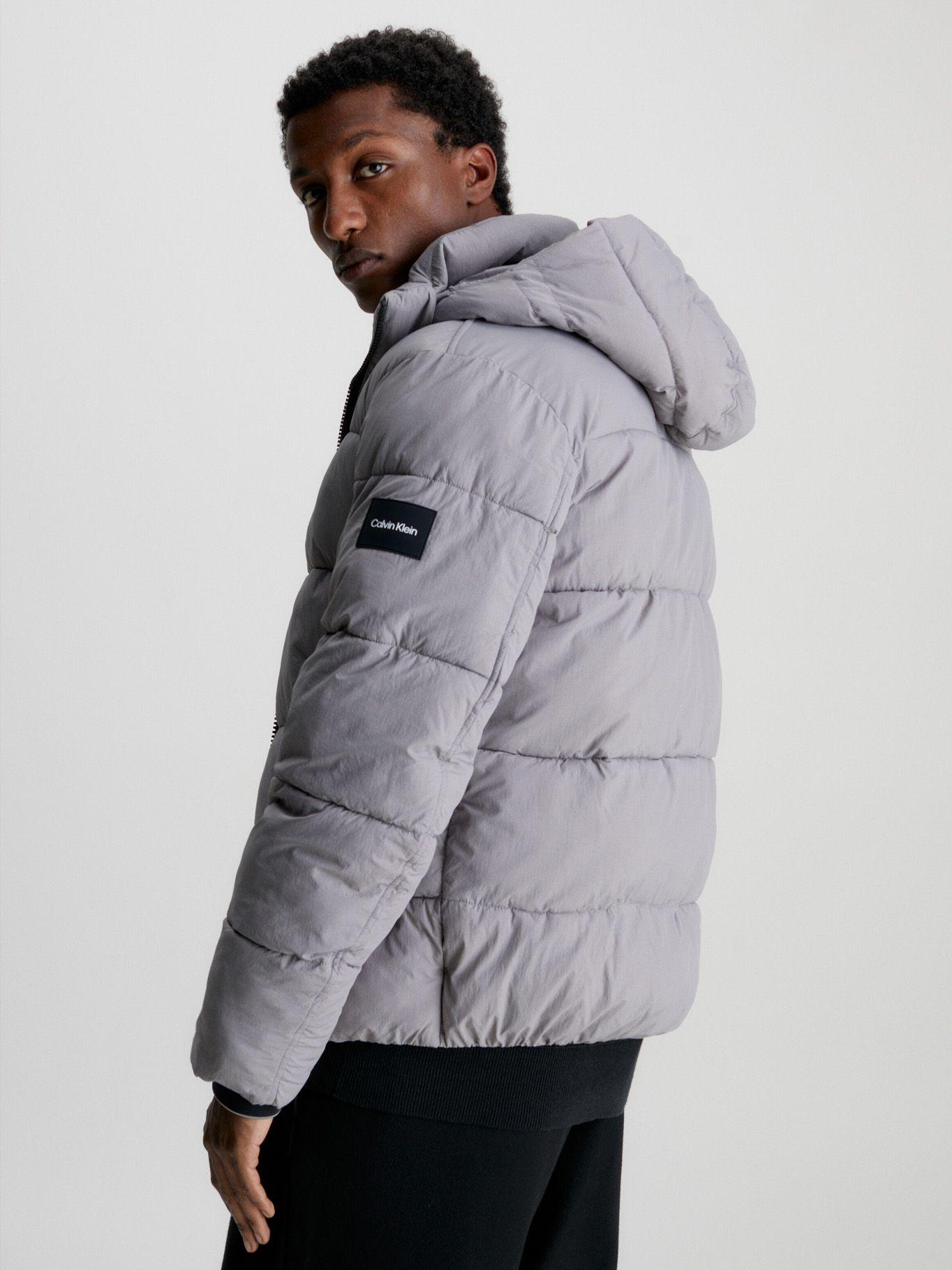 Parka Crinkle Nylon Puffer Gris PTM Calvin Klein-2