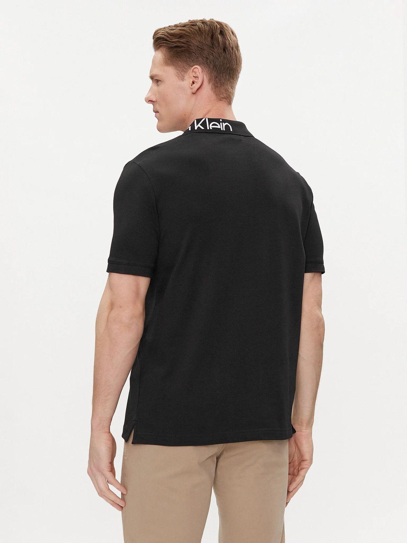 Polo Stretch Embroid Logo Negro Calvin Klein-2
