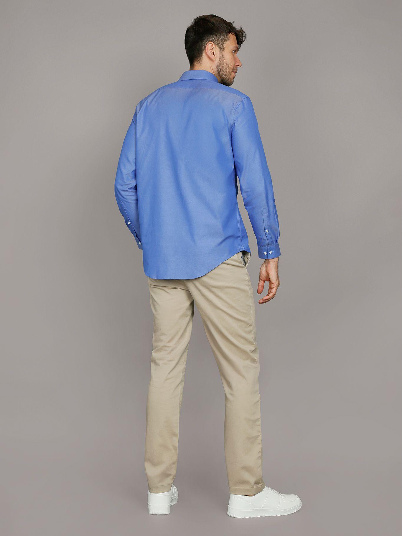 Camisa Slim Fresh Azul Calvin Klein-2