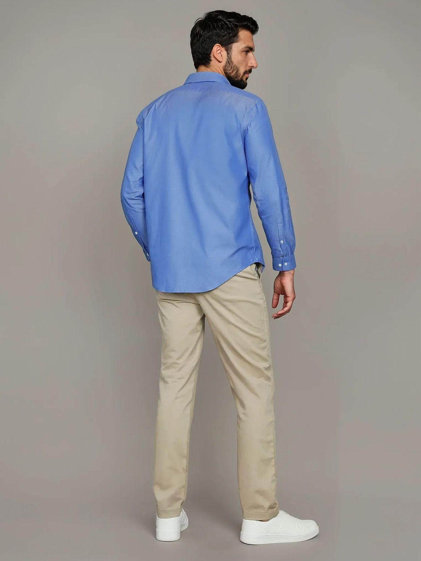 Camisa Slim Fresh Azul Calvin Klein-2