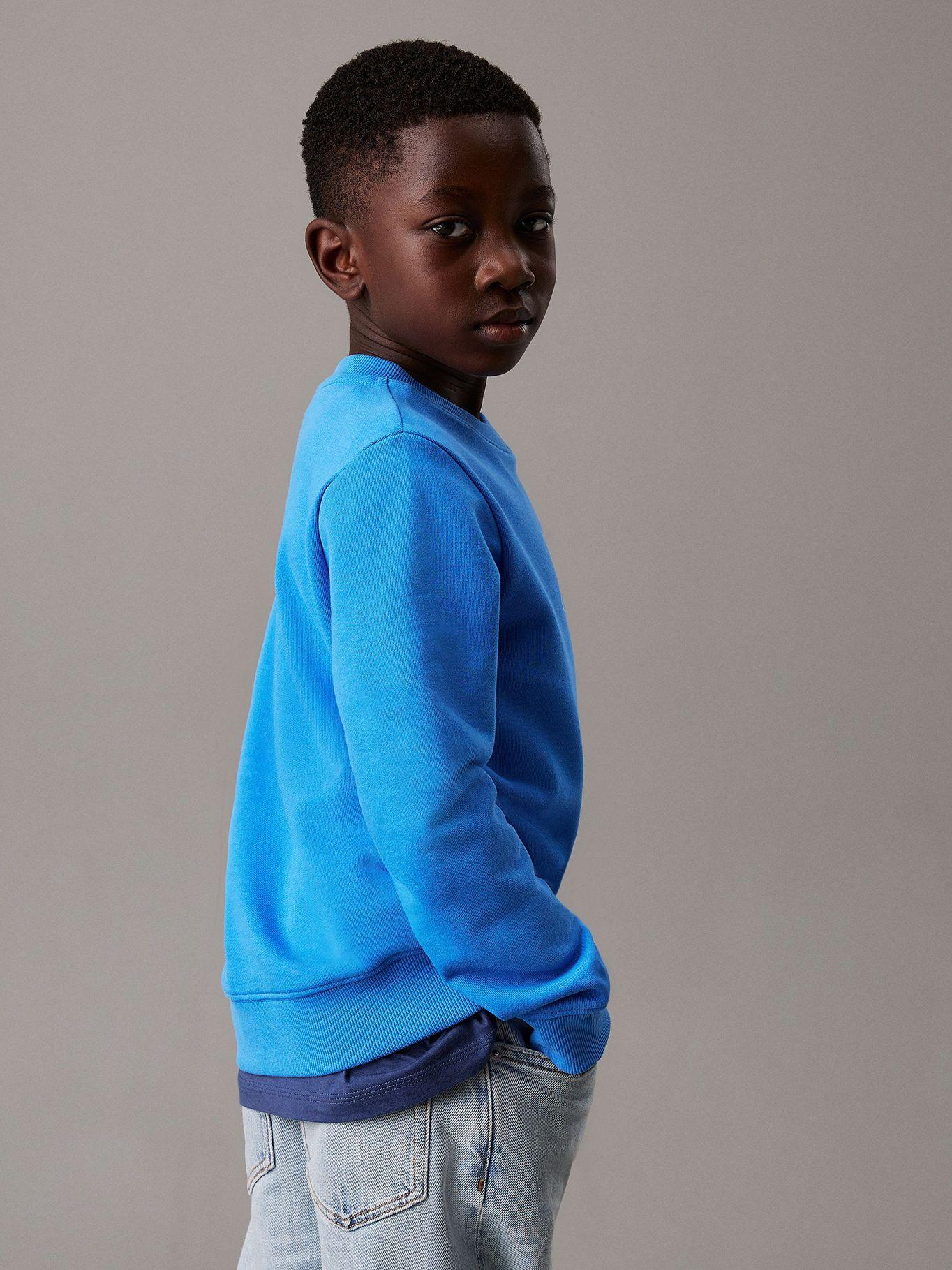 Polerón Niño Good Level Graphic Azul Calvin Klein-2