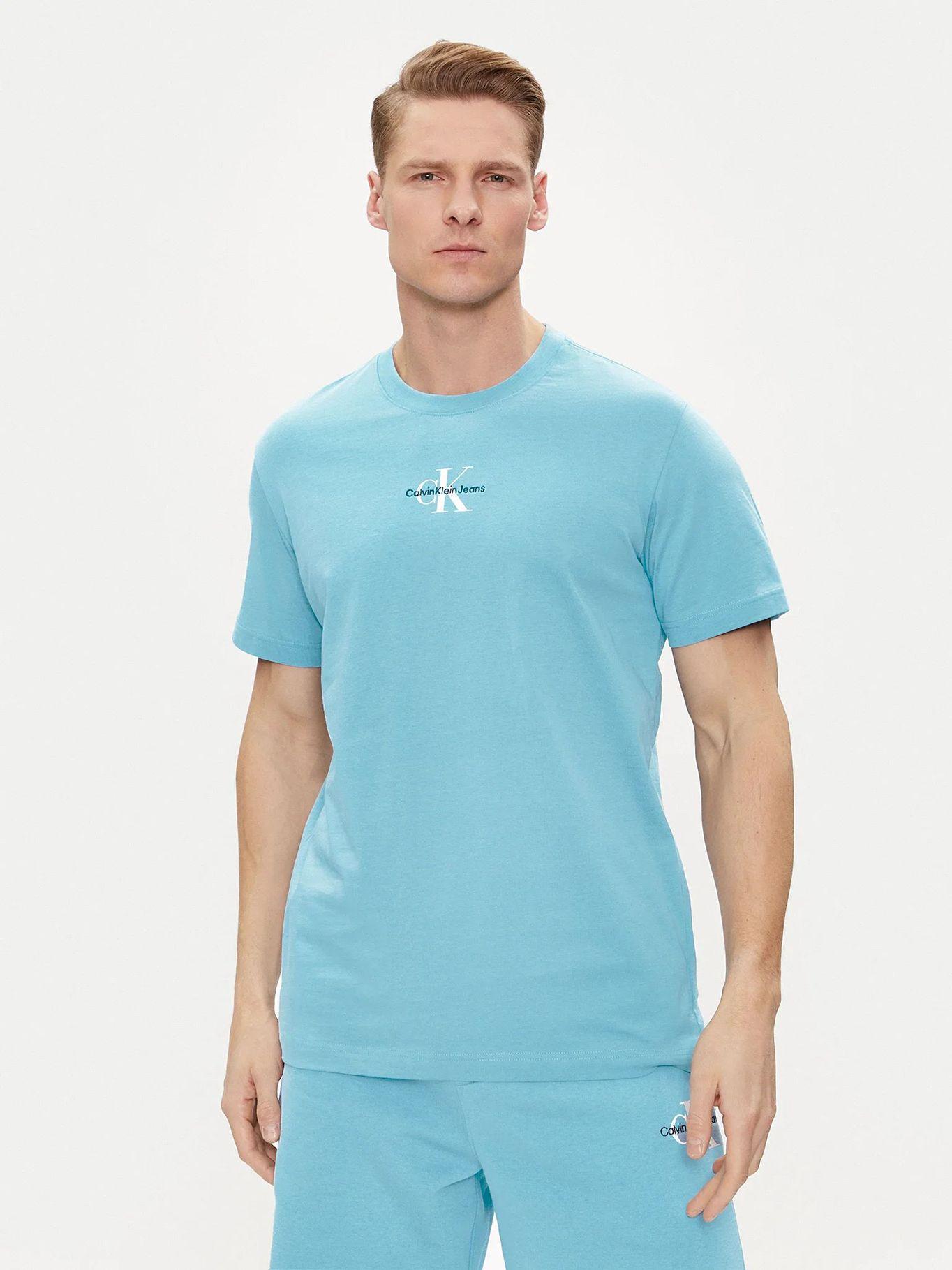 Polera Monologo Regular Azul Calvin Klein-0