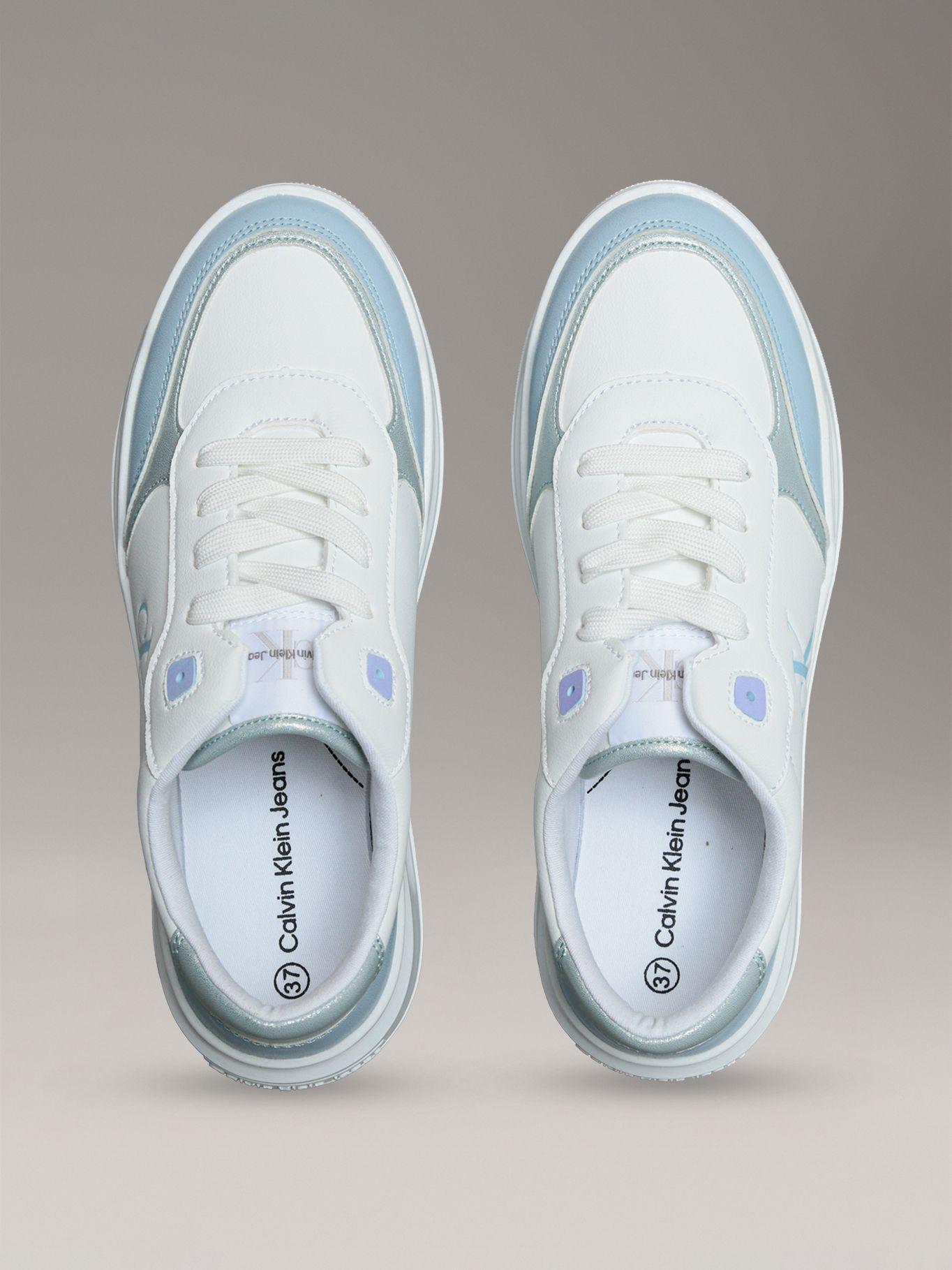 Zapatillas Niña con Cordones Celeste Calvin Klein-2