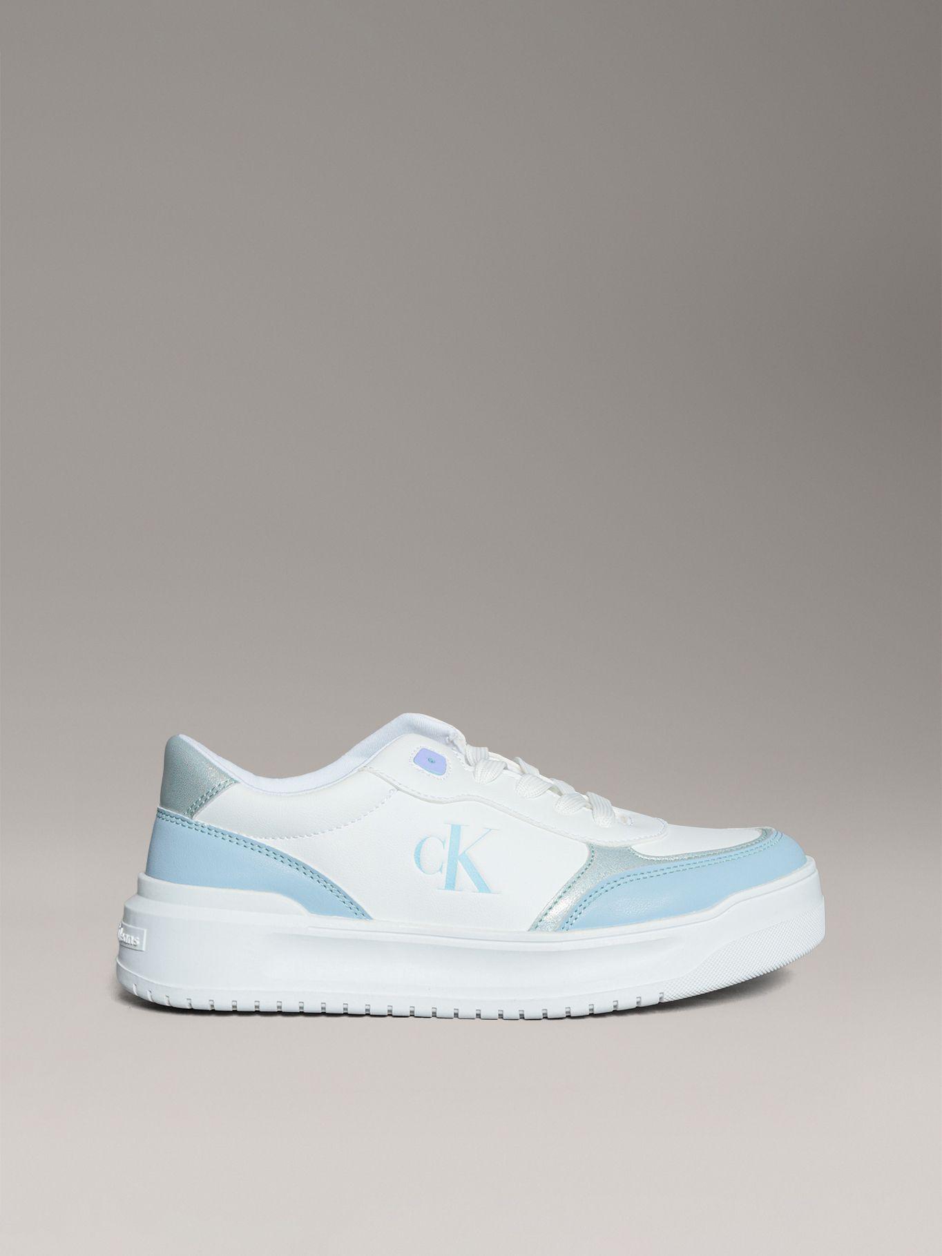 Zapatillas Niña con Cordones Celeste Calvin Klein-4