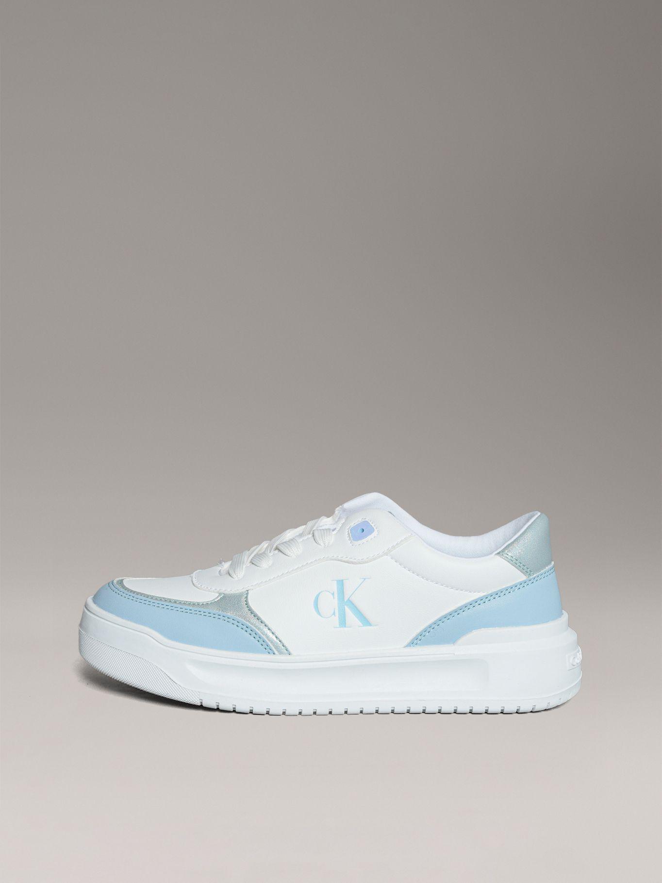 Zapatillas Niña con Cordones Celeste Calvin Klein-5