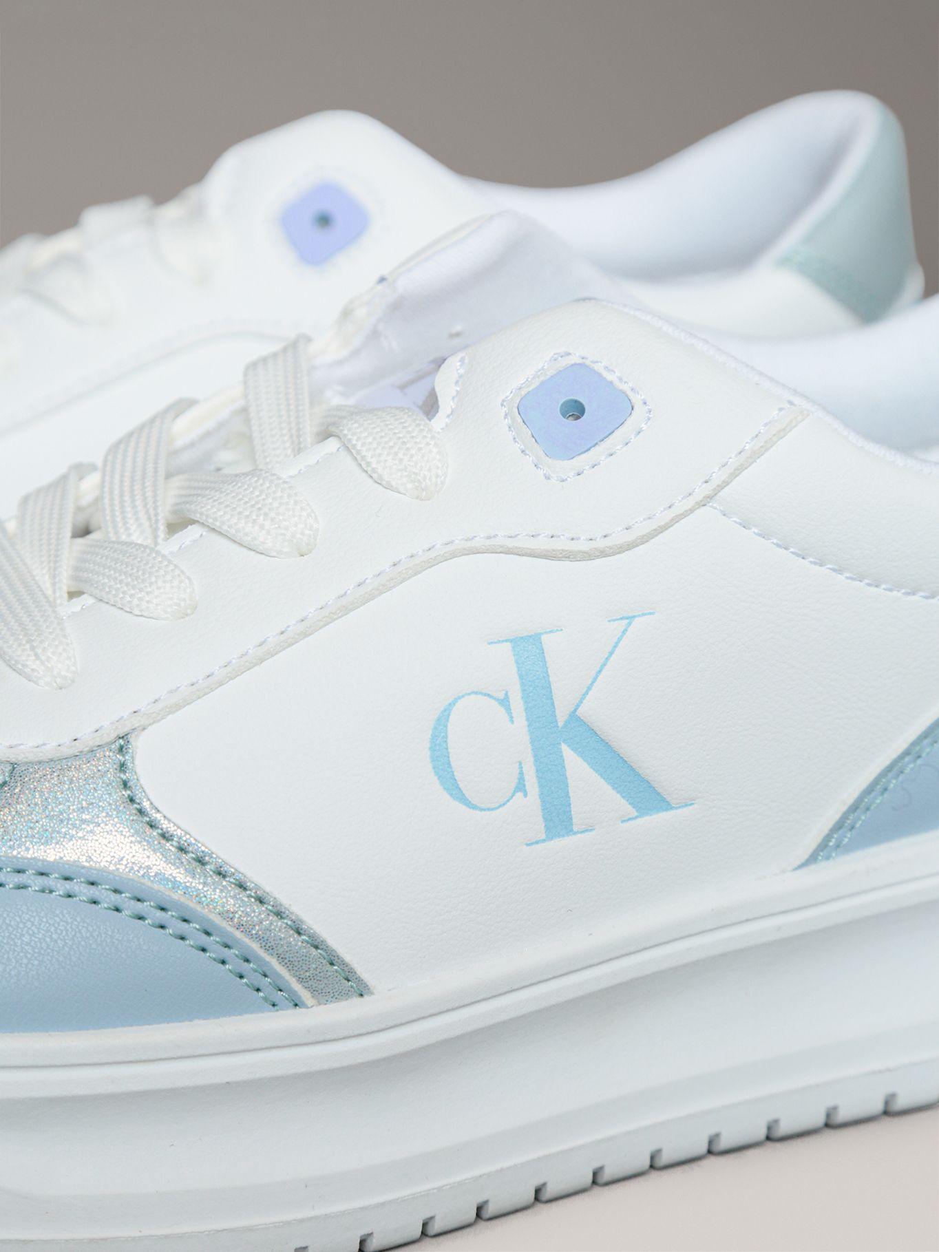 Zapatillas Niña con Cordones Celeste Calvin Klein-6