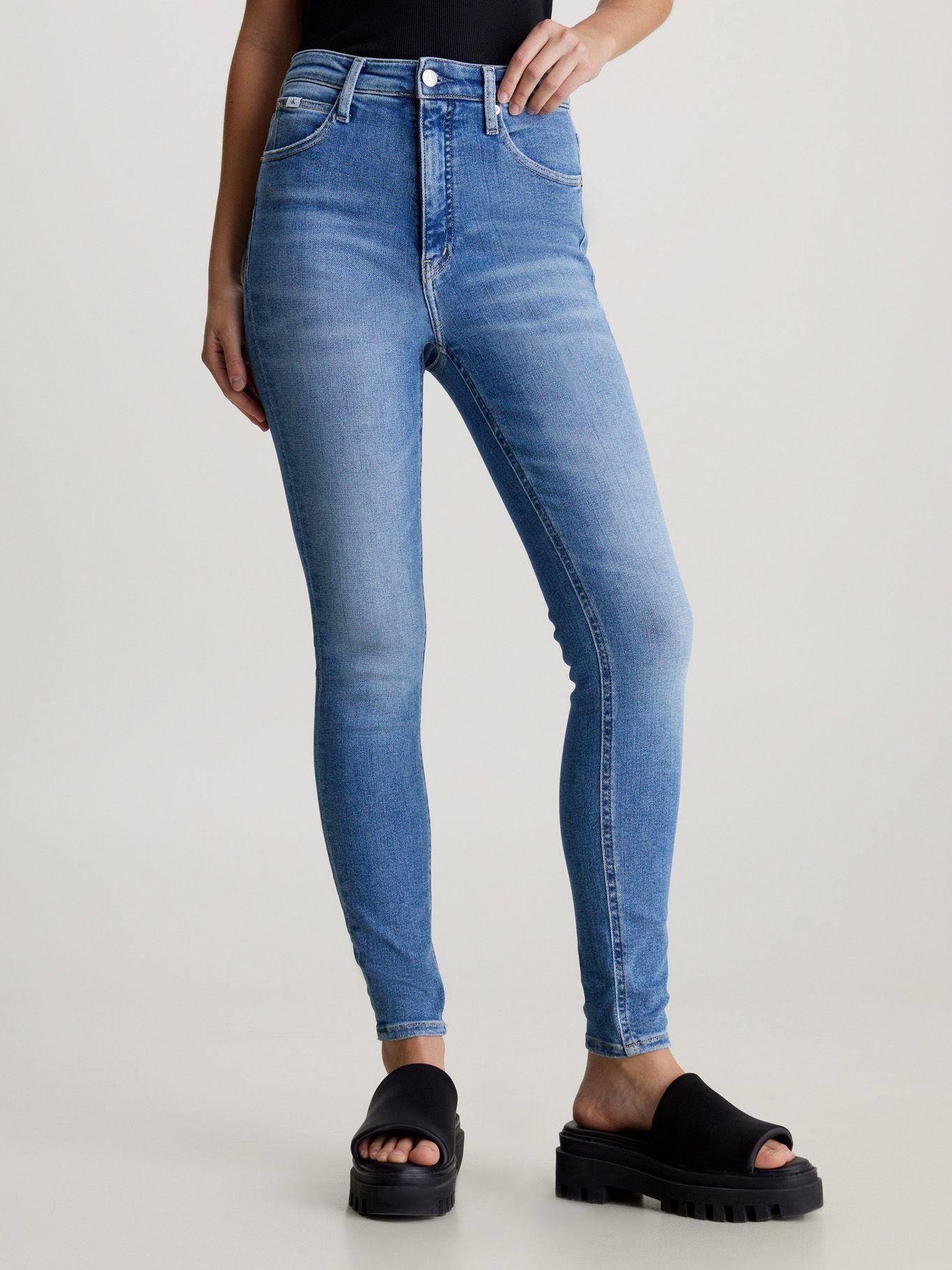 Jeans High Rise Super Skinny Ankle Azul Calvin Klein-0