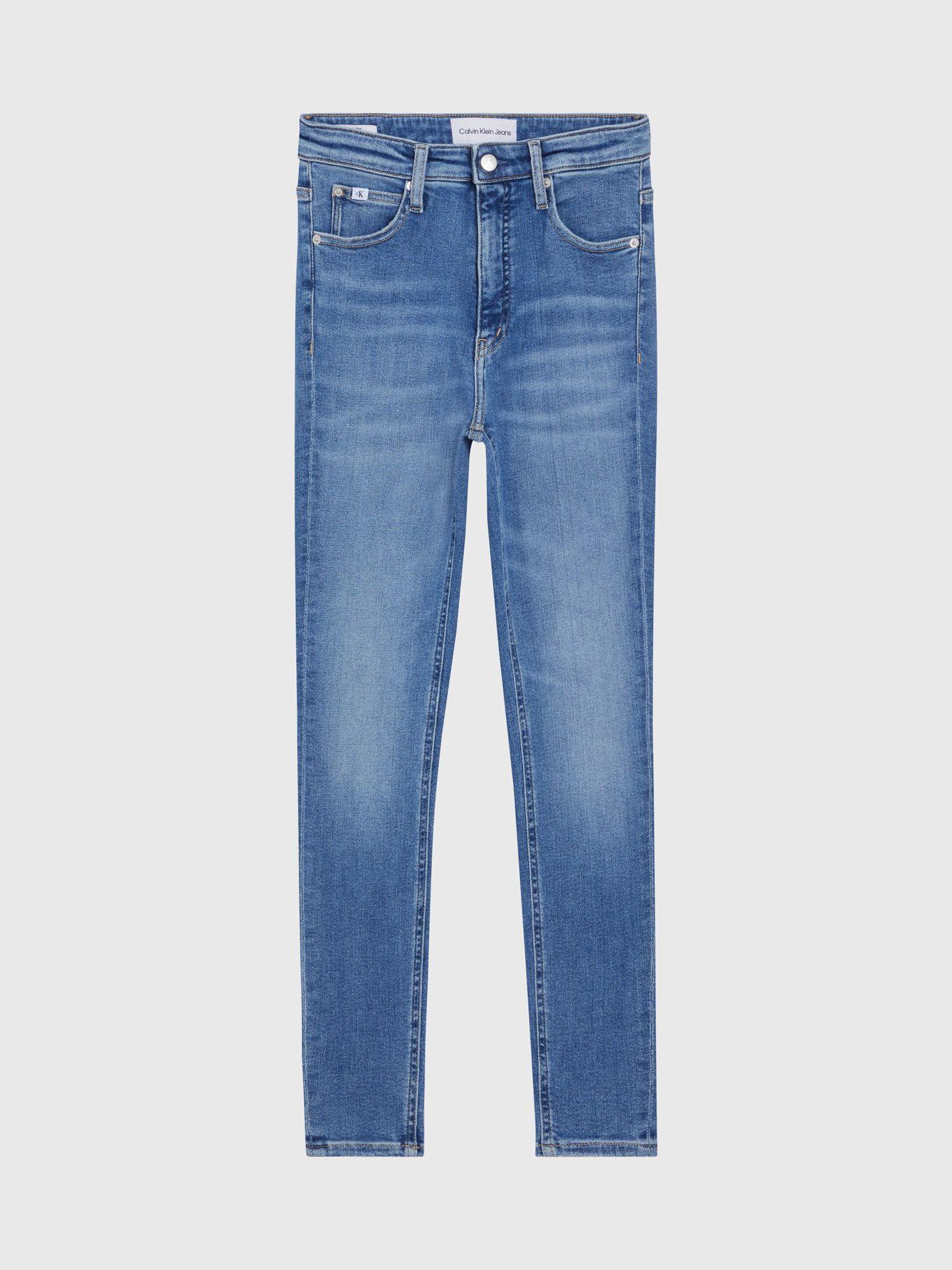 Jeans High Rise Super Skinny Ankle Azul Calvin Klein-4