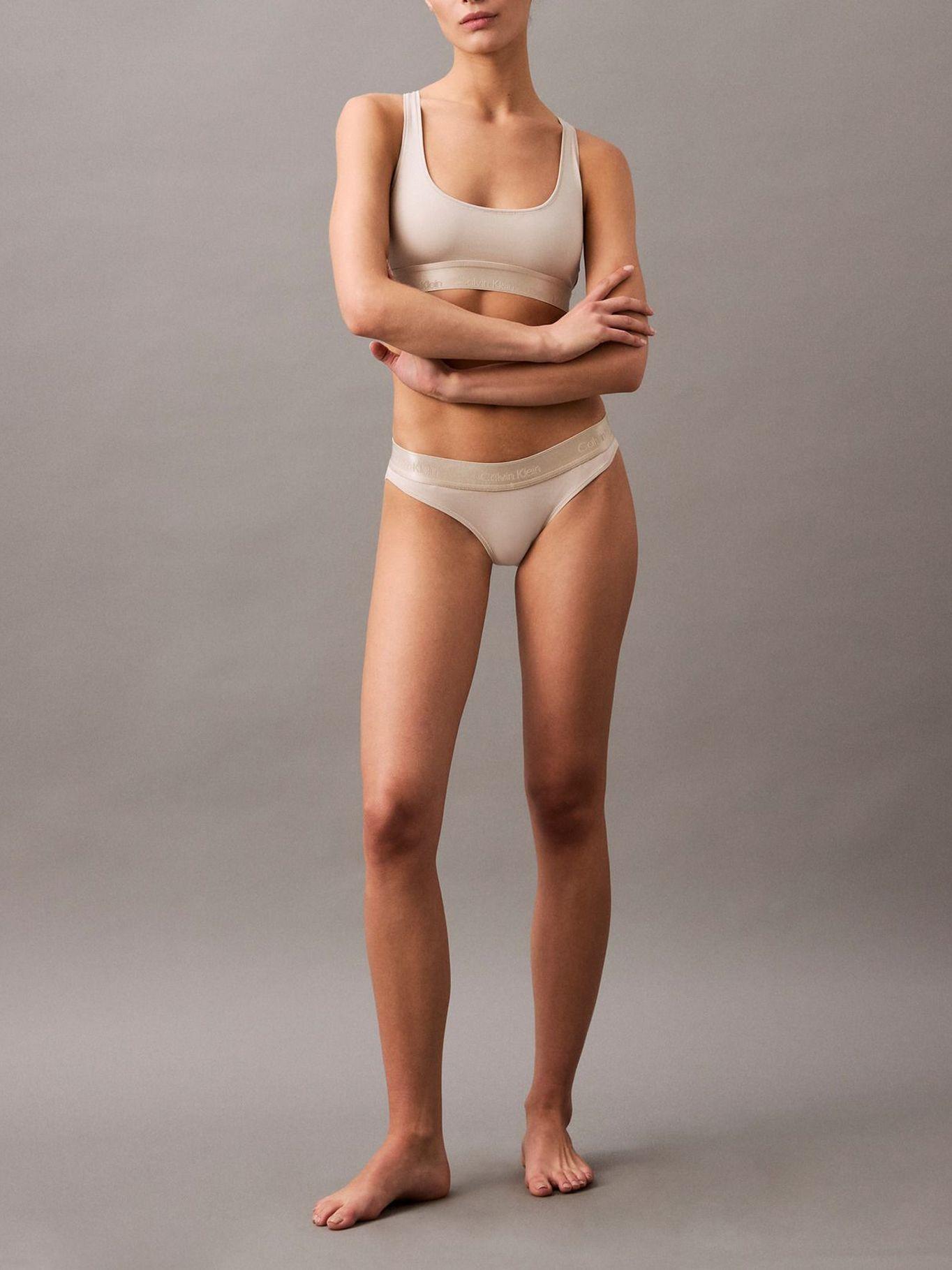 Bralette Modern Cotton 100 Beige Calvin Klein-1