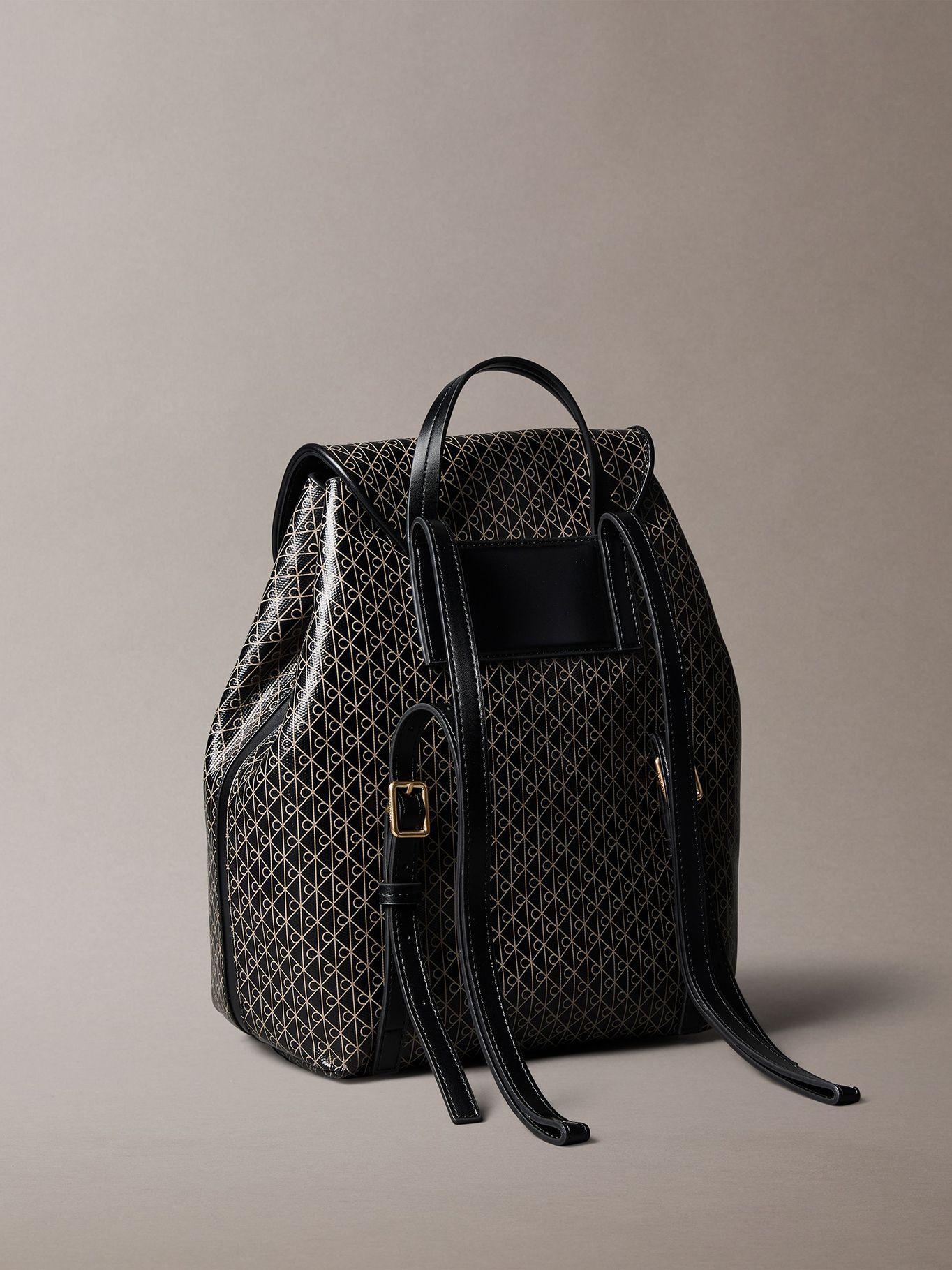 Mochila Con Estampado Integral Negro Calvin Klein-2