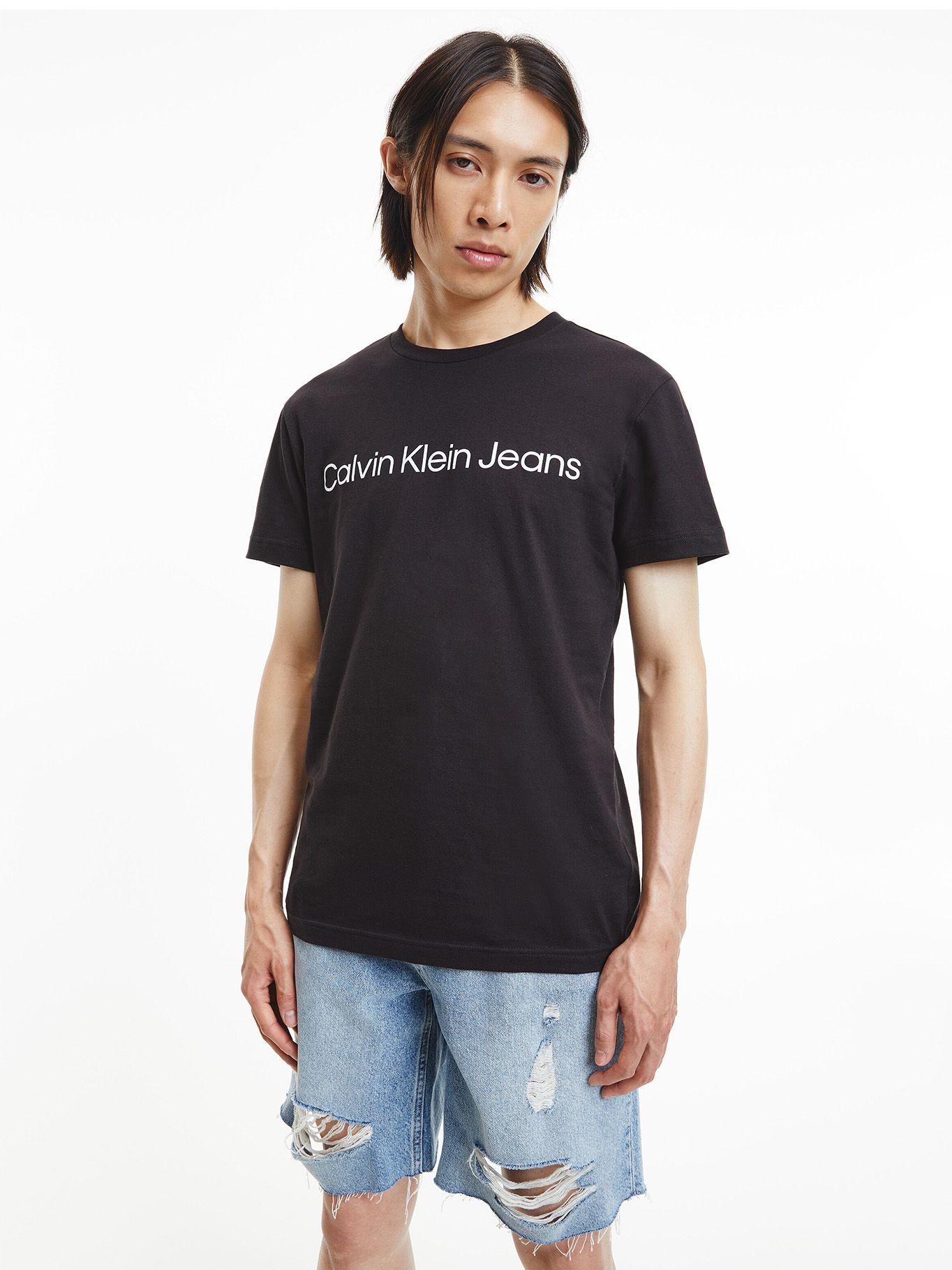 Polera Core Institutional Negro Calvin Klein-0