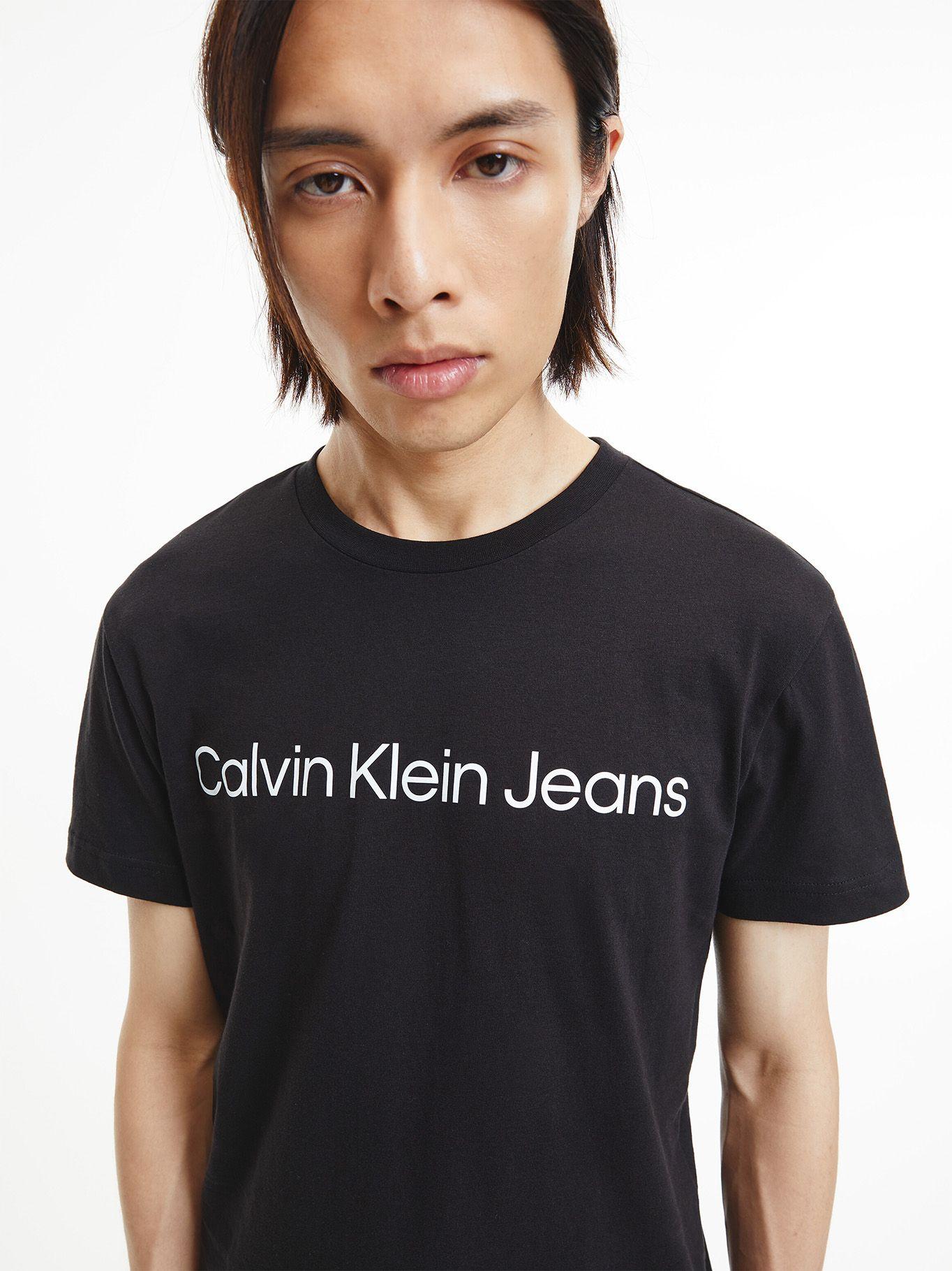 Polera Core Institutional Negro Calvin Klein-3