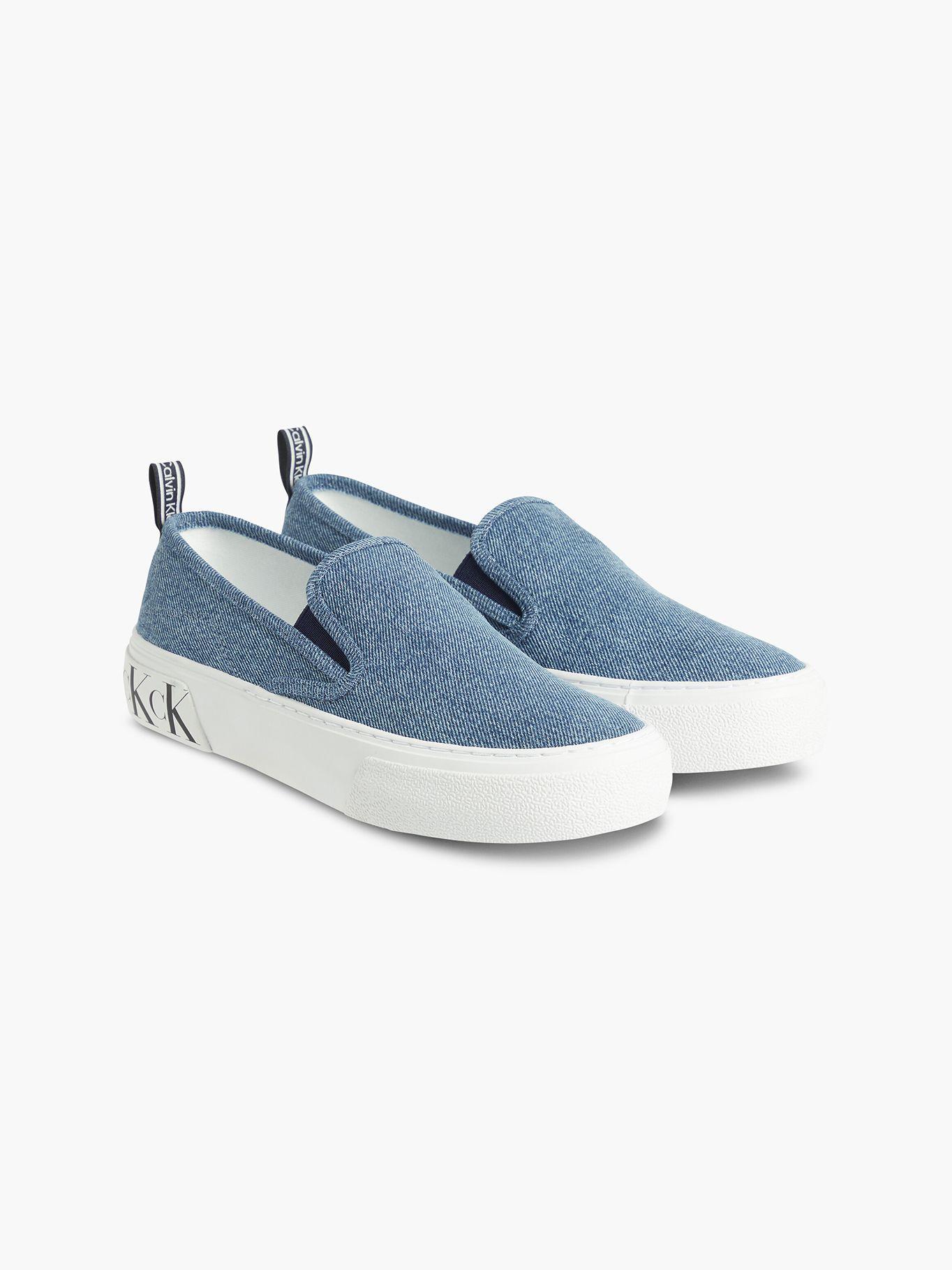 Zapatilla Slip-On Cupsole Laceup Azul Calvin Klein-0