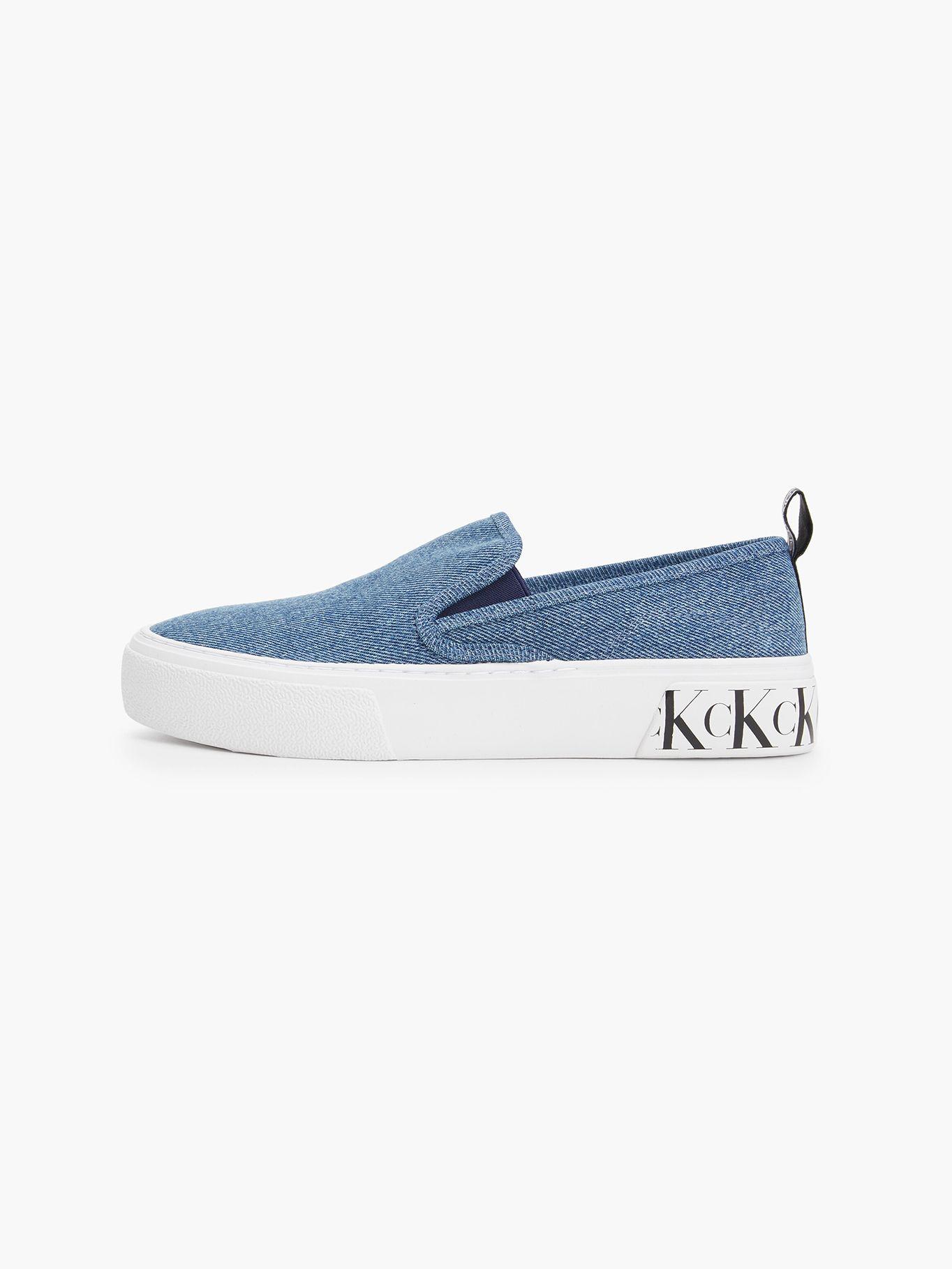 Zapatilla Slip-On Cupsole Laceup Azul Calvin Klein-5