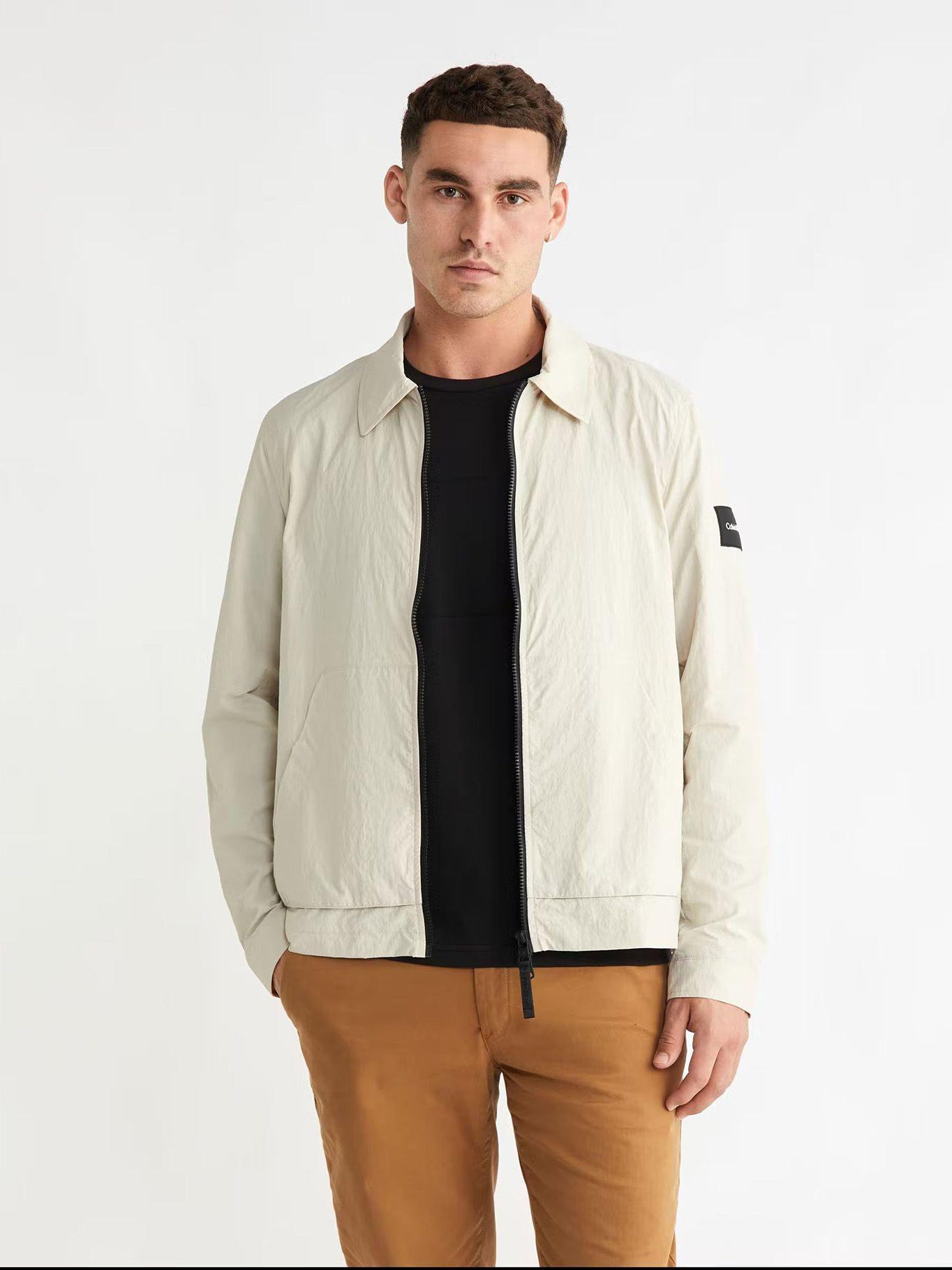Parka Nylon Pocket Blouson Beige Calvin Klein-0