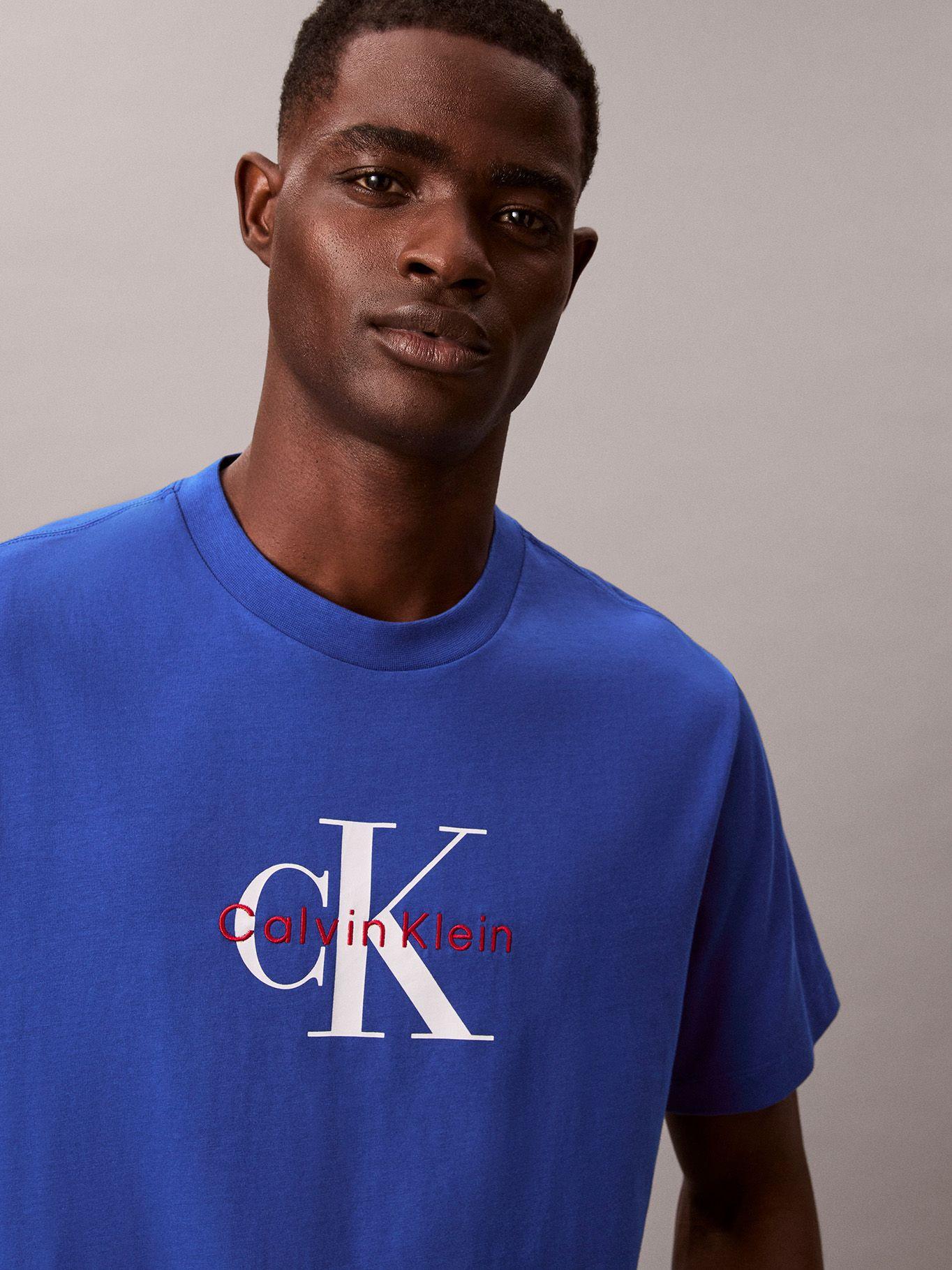 Polera Hero Monologo Azul Calvin Klein-4