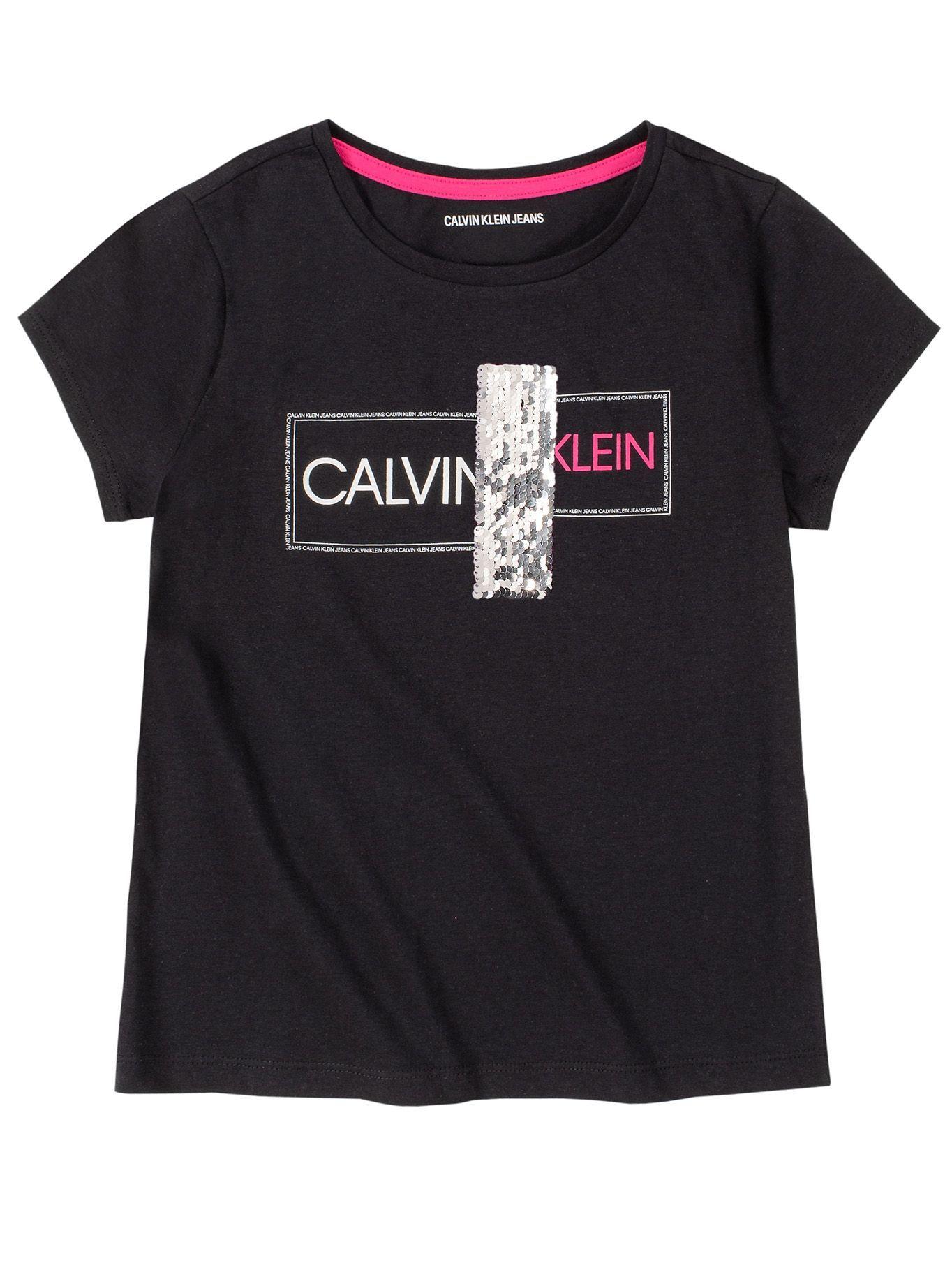 Polera Niña Split Calvin Negro Calvin Klein-1