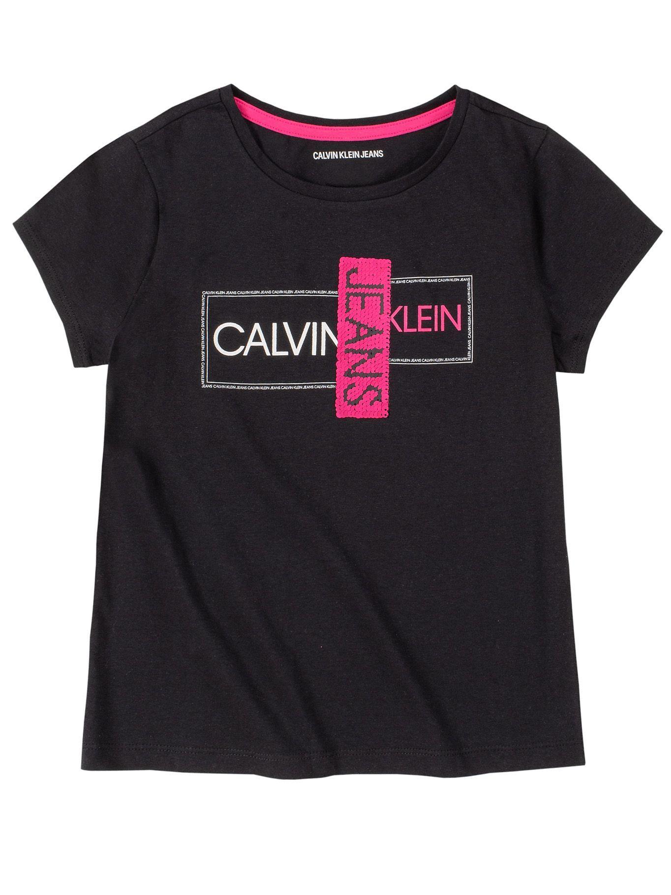 Polera Niña Split Calvin Negro Calvin Klein-0