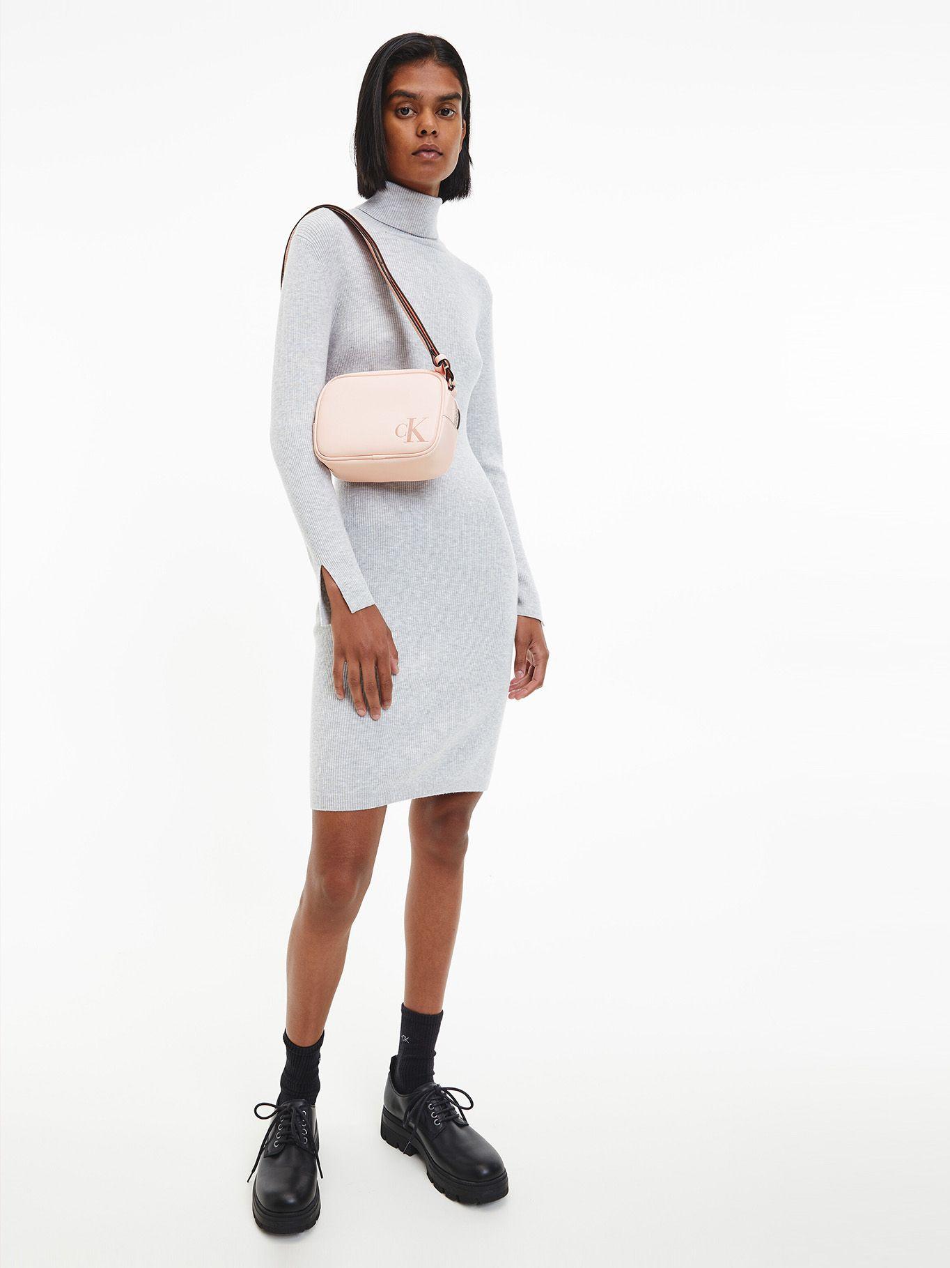 Cartera Sculpted Rosado Calvin Klein-4