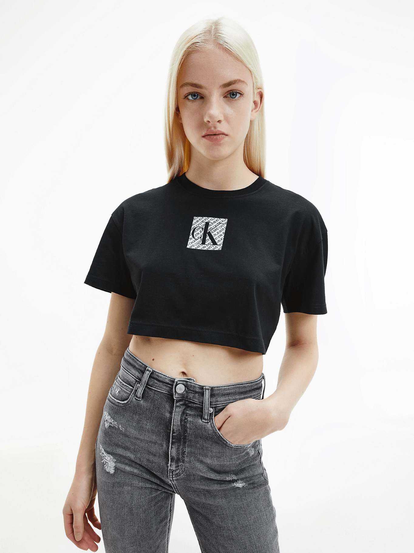 Polera Hologram Negro Calvin Klein-0