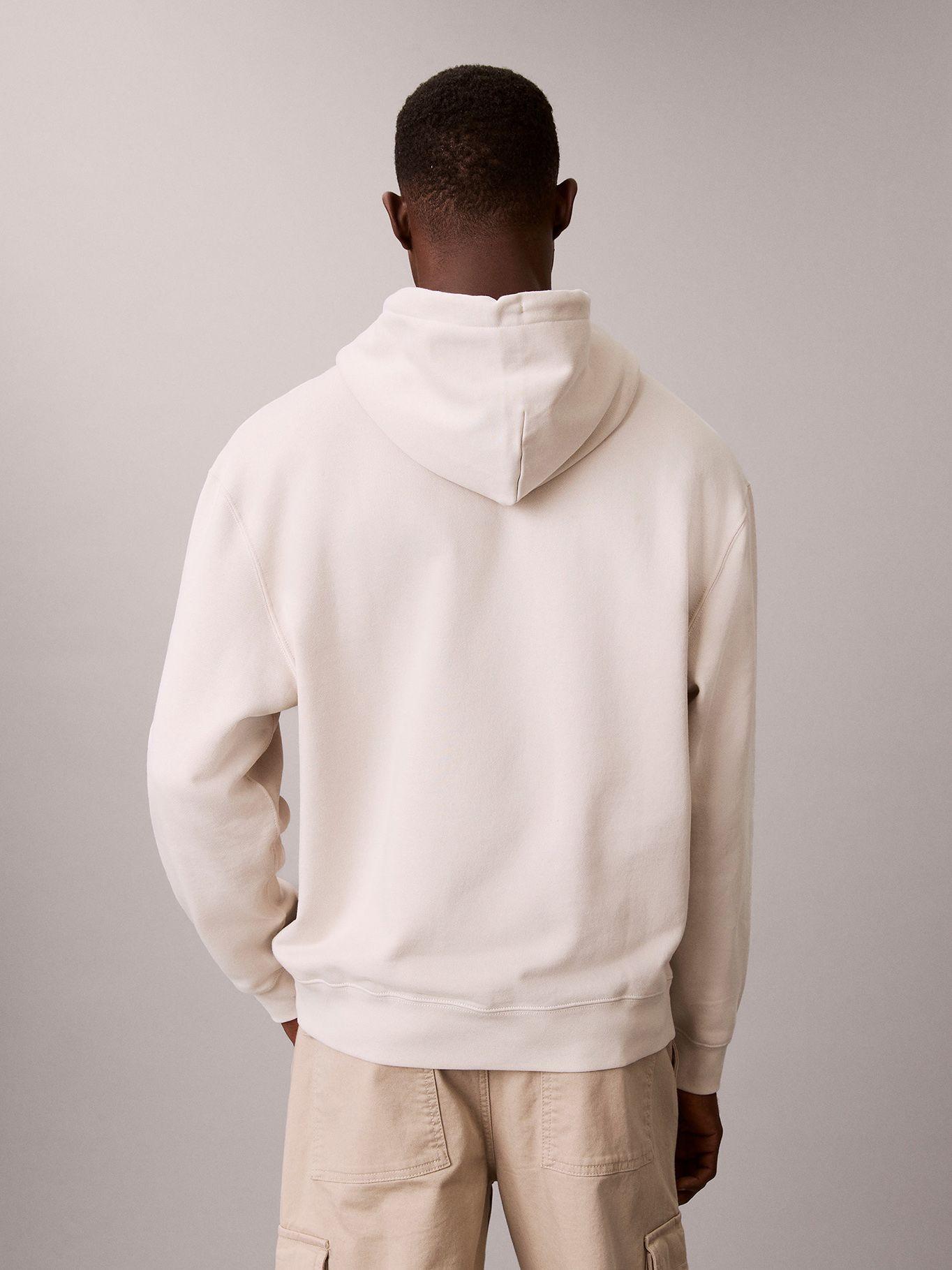 Polerón con Gorro y Monograma Beige Calvin Klein-2