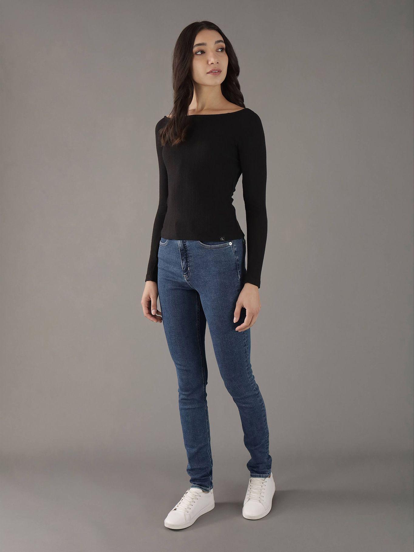 Jeans High Rise A4 Skinny Azul Calvin Klein-1