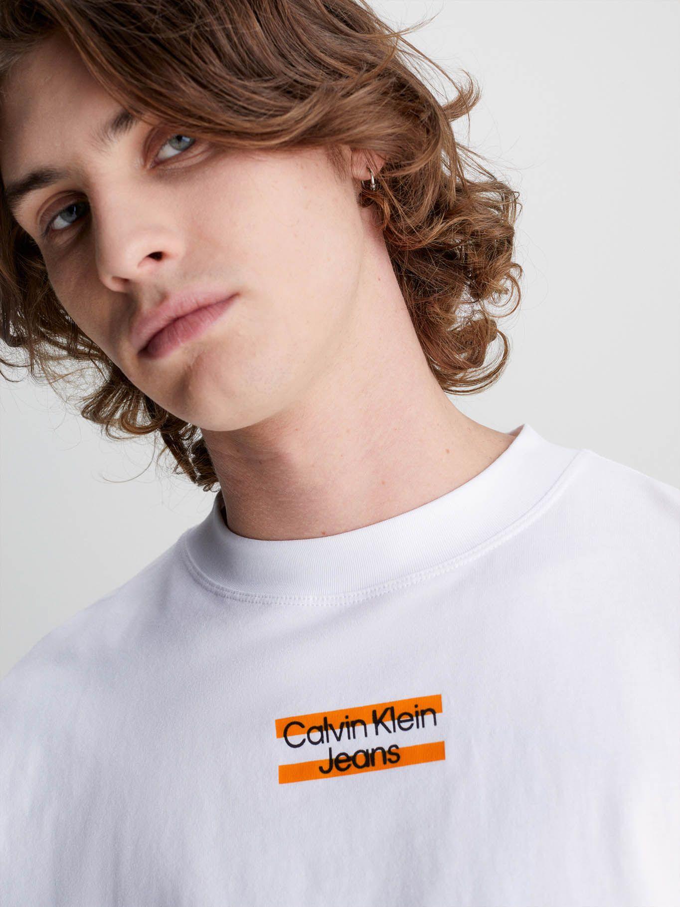 Camiseta de manga larga oversized Blanco Calvin Klein-3