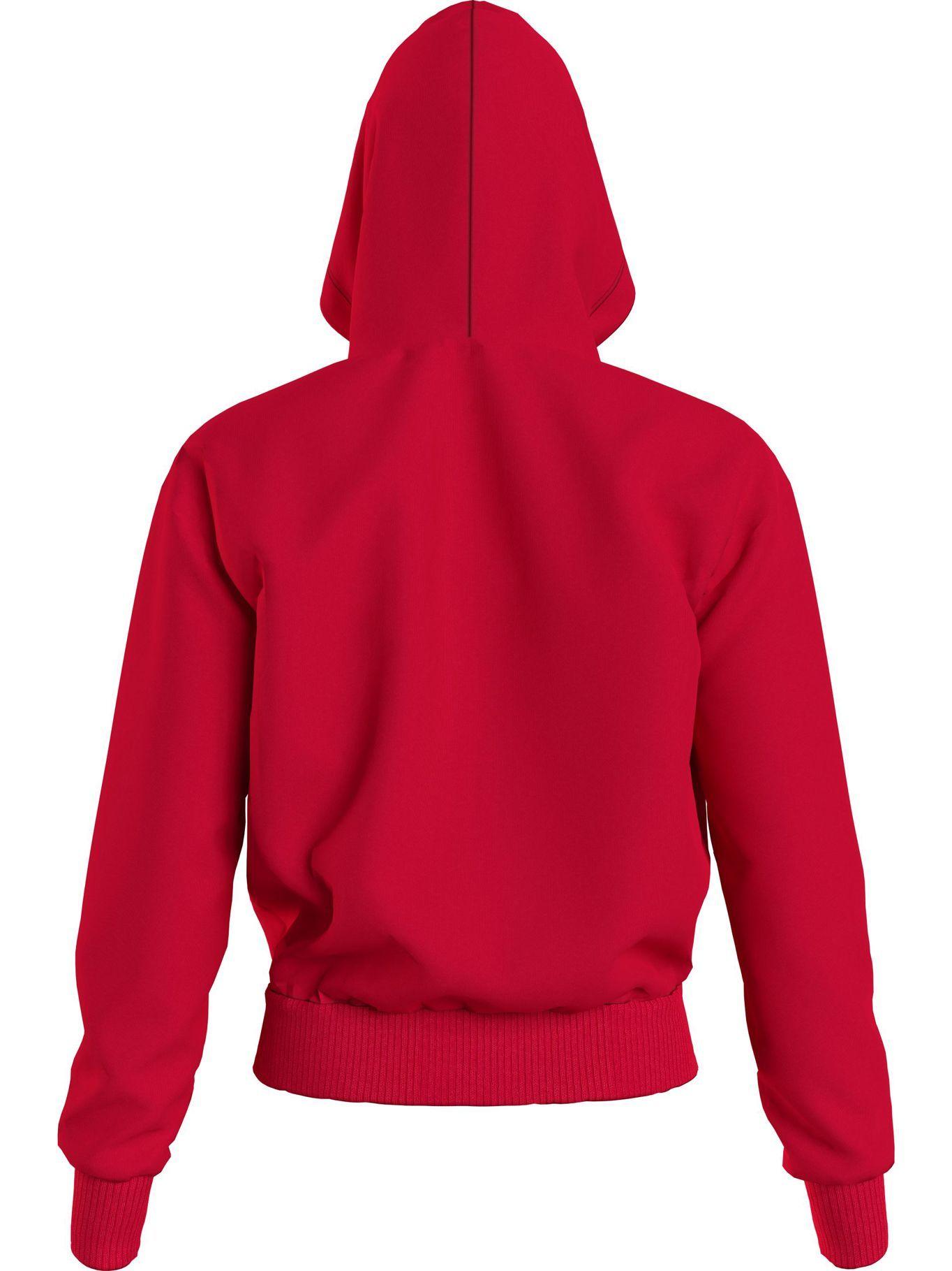 Polerón Hoodie Iconic Monologo Rojo Calvin Klein-1
