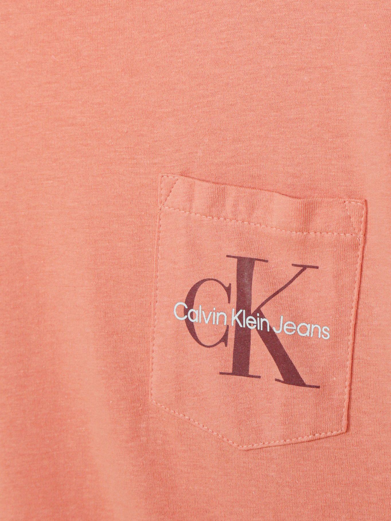 Polera Niño Con Bolsillo Para Niño Naranja Calvin Klein-2