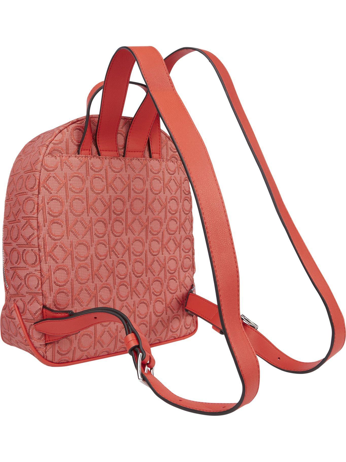 Mochila Jacquard Naranja Calvin Klein-1