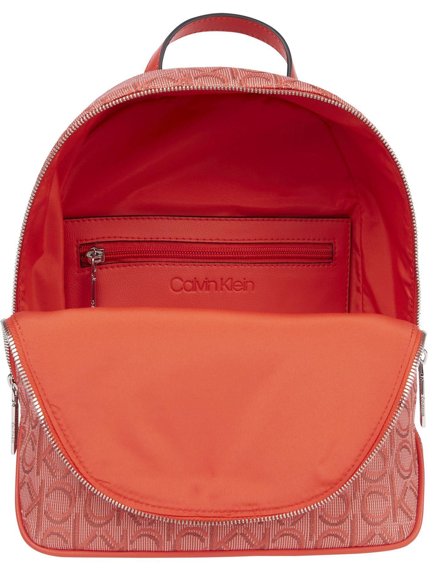 Mochila Jacquard Naranja Calvin Klein-2