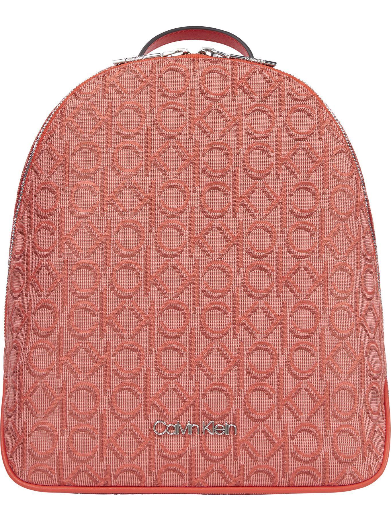Mochila Jacquard Naranja Calvin Klein-0
