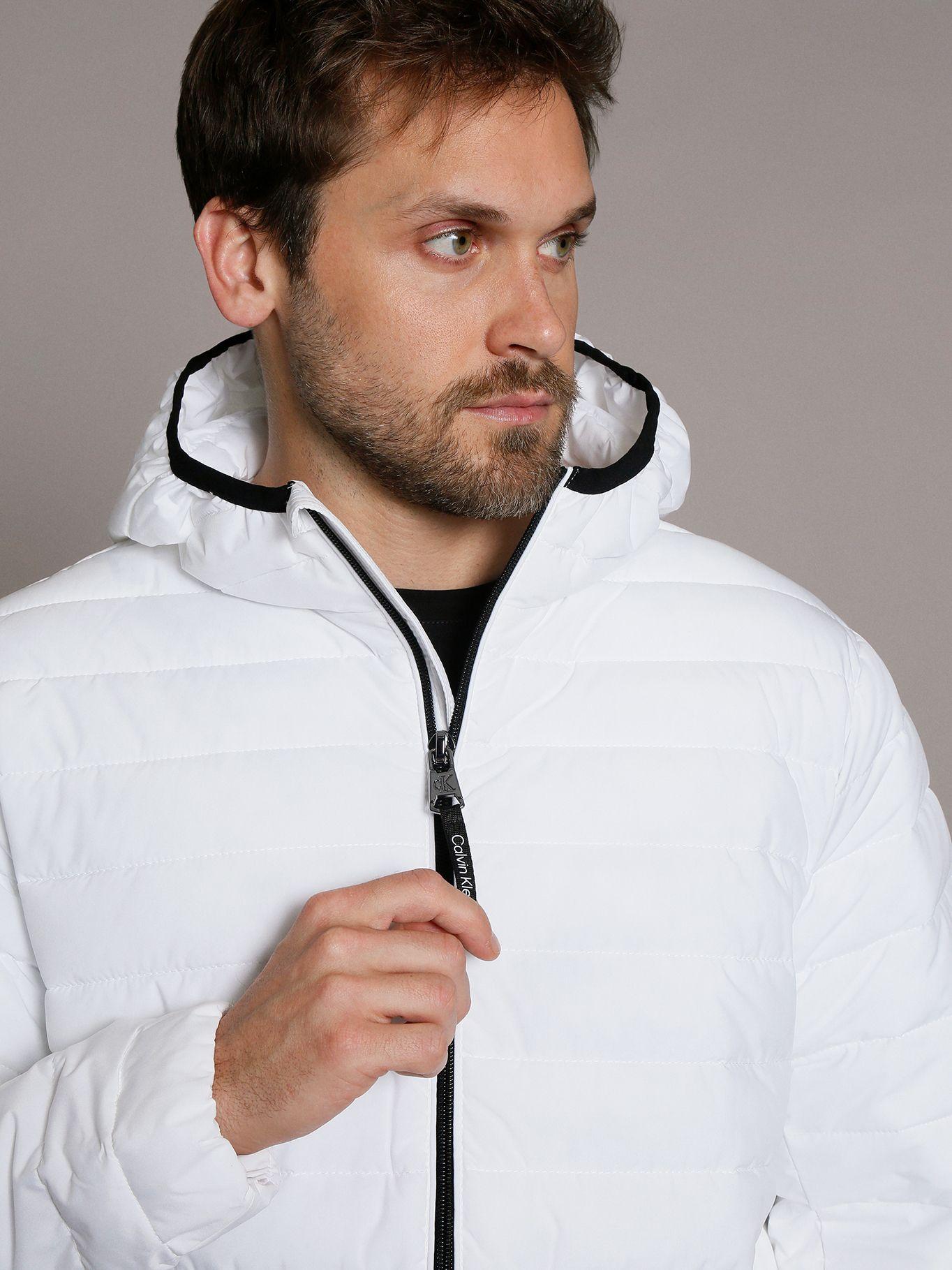 Parka con Gorro Packable Blanco Calvin Klein-4