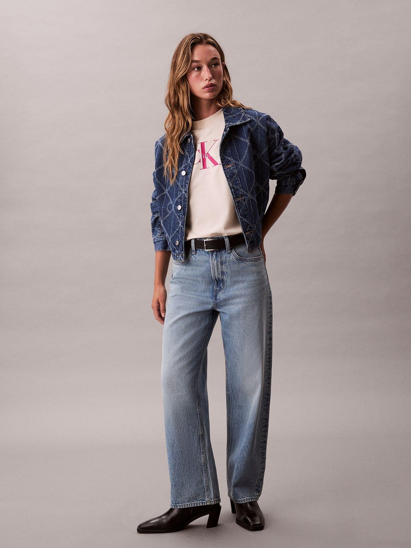 Polera Clásicc Y Monograma Estampado Beige Calvin Klein-1