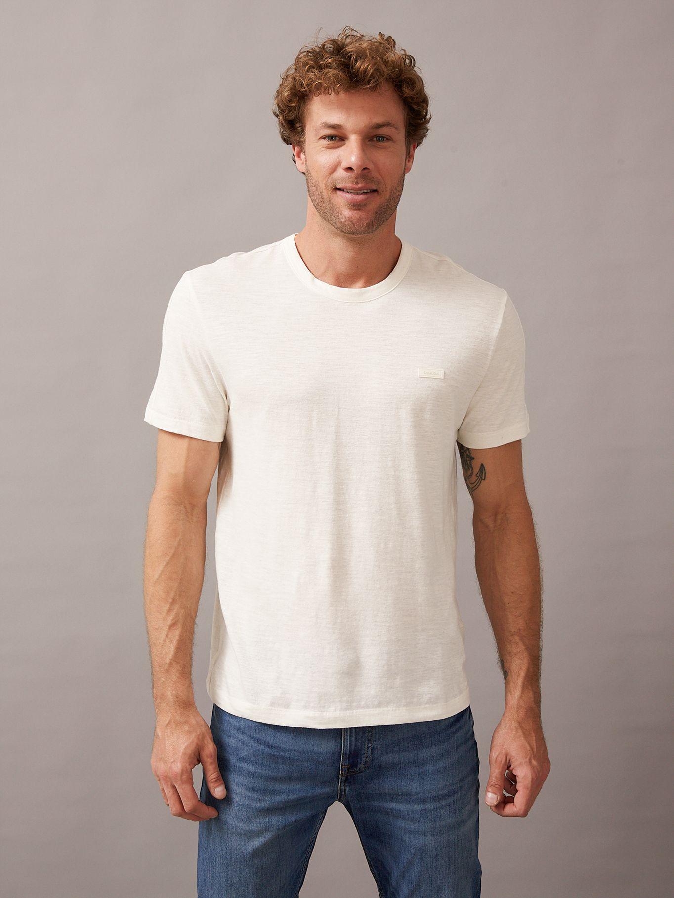 Polera Cotton Linen Blanco Calvin Klein-0
