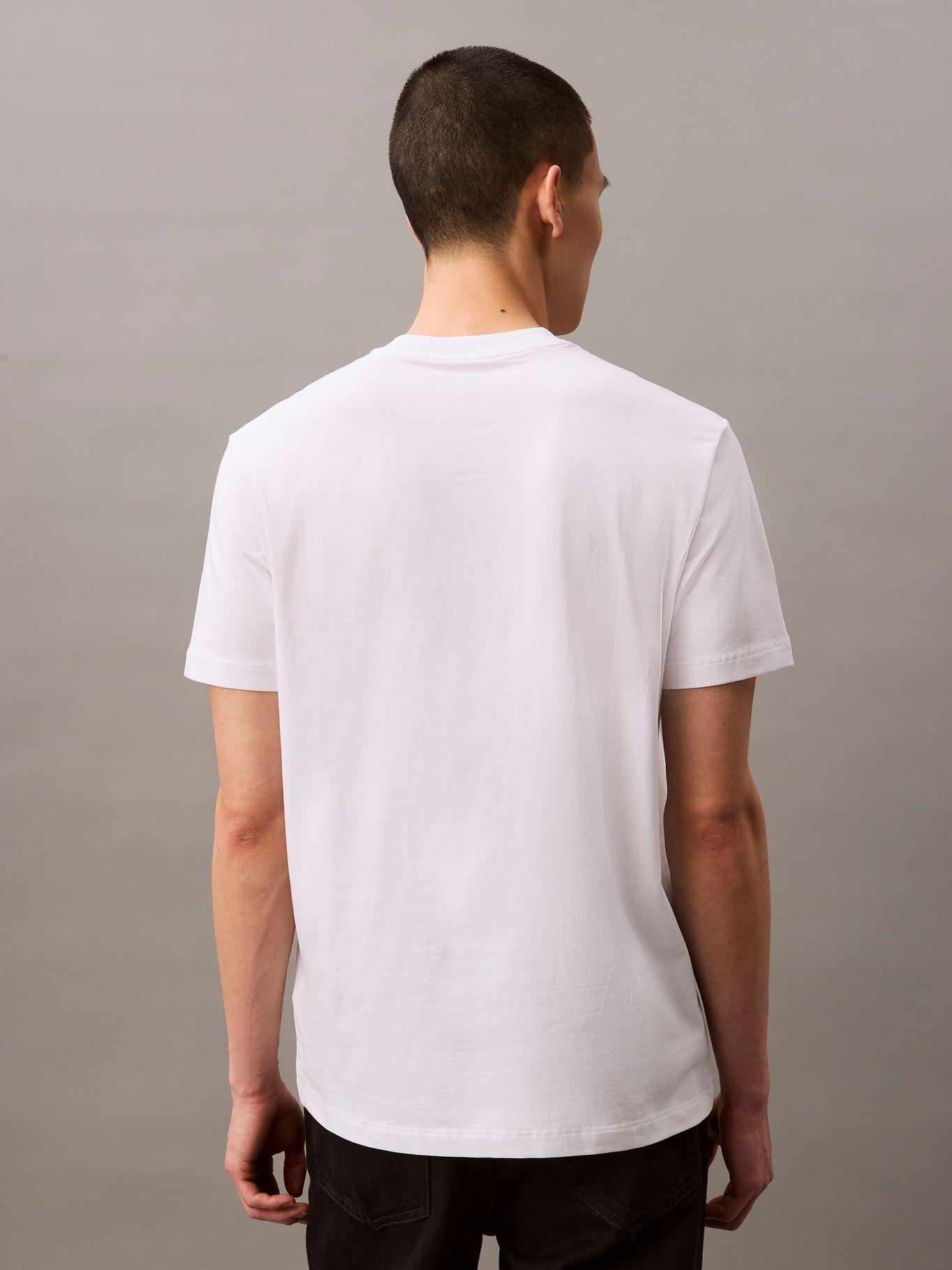 Polera Regular con Logotipo Blanco Calvin Klein-2