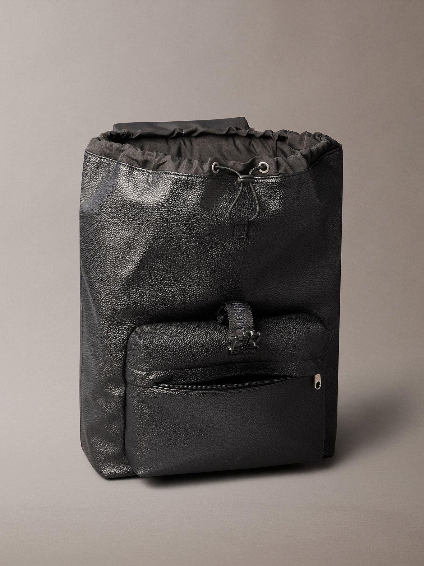 Mochila con Solapa Diaria Negro Calvin Klein-2