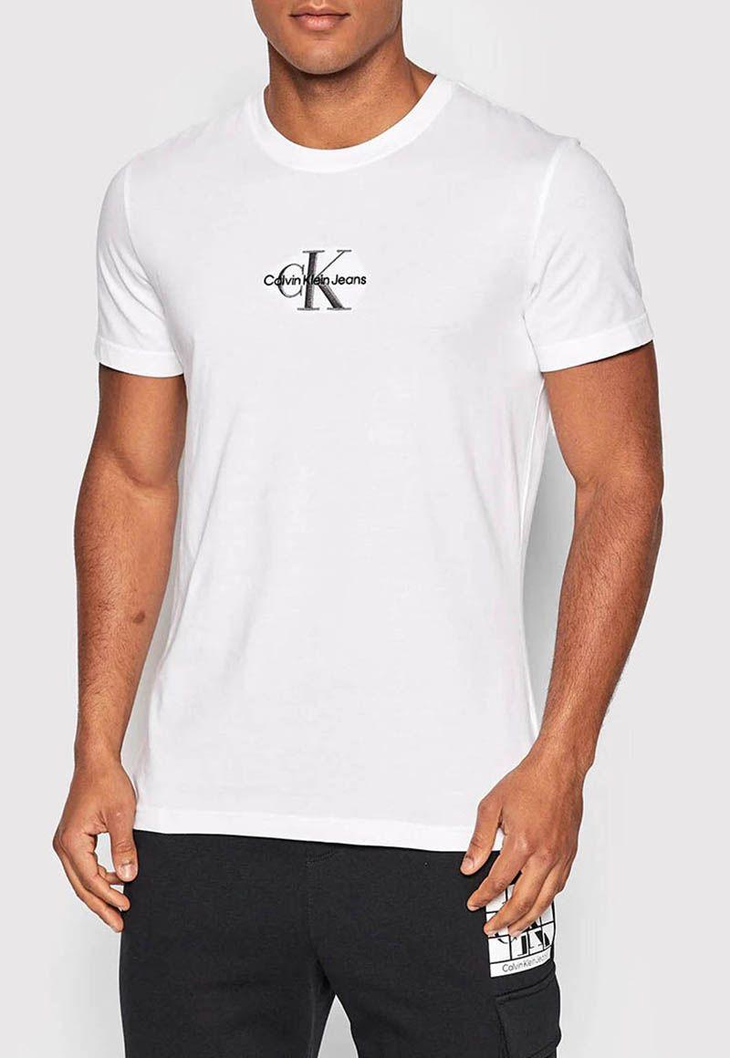 Polera Monogram Logo Blanco YAF Calvin Klein-0