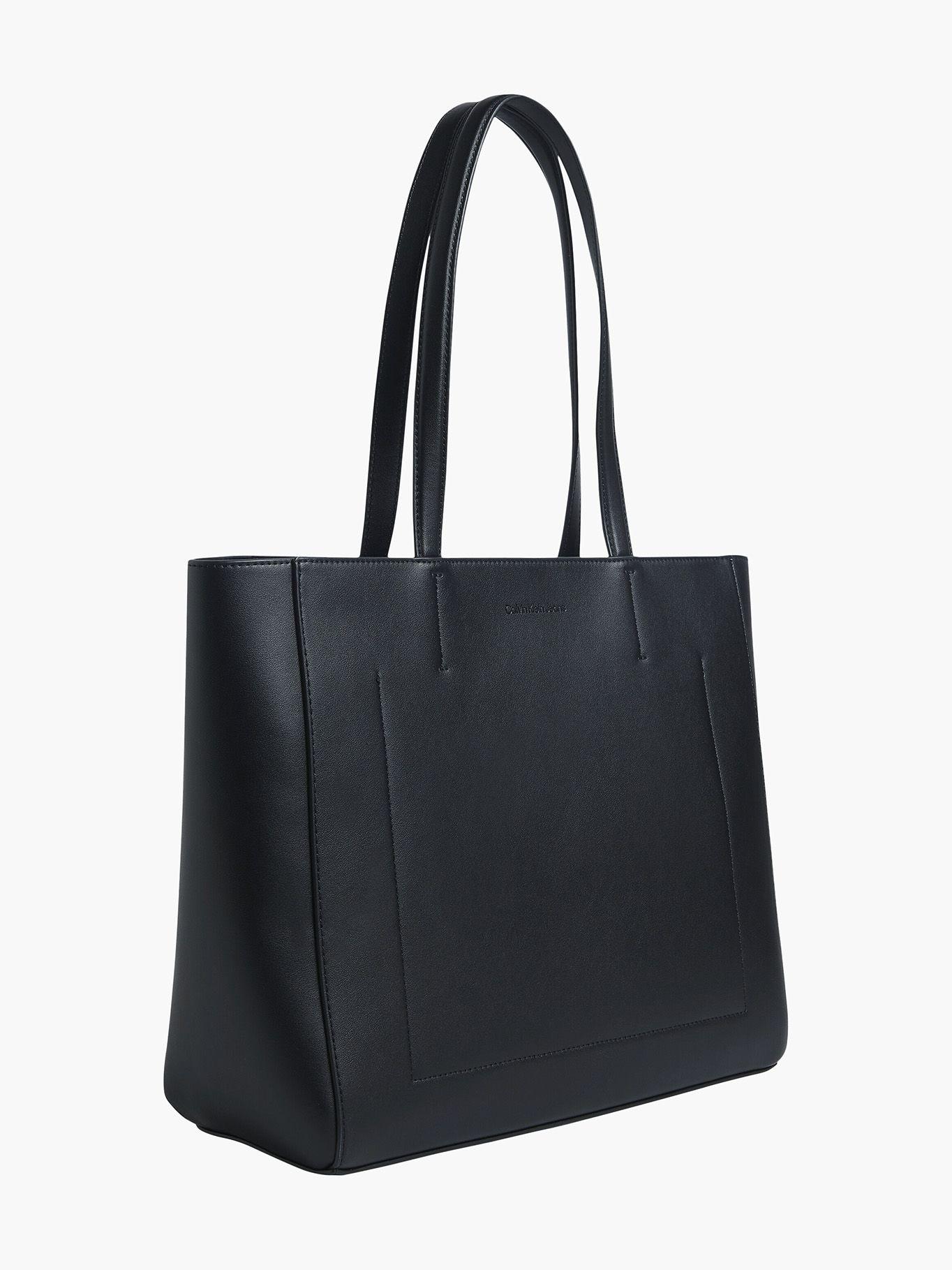 Cartera Sculpted Shopper Mono Negro Calvin Klein-1