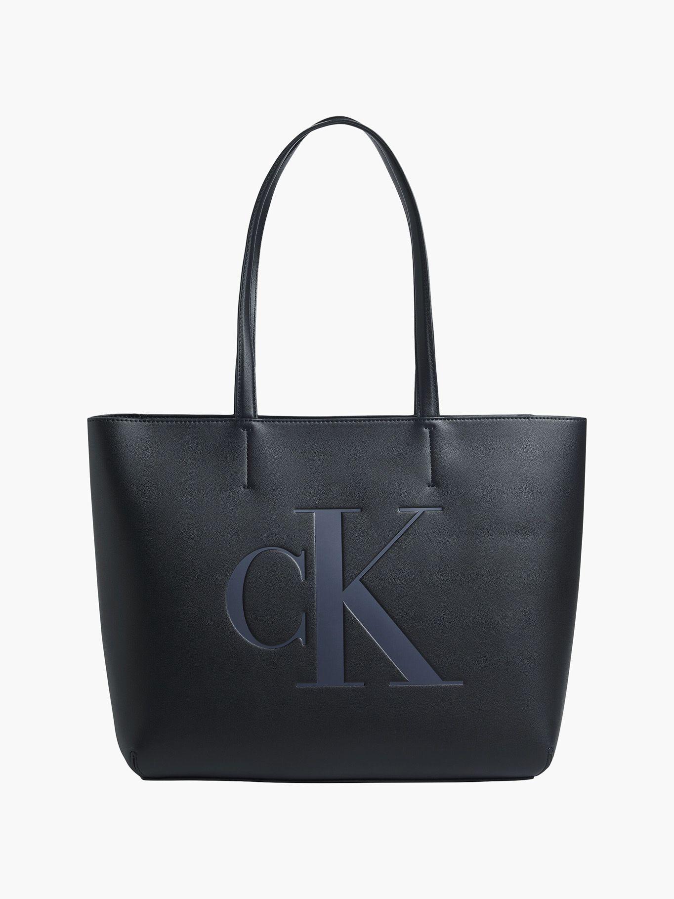 Cartera Sculpted Shopper Mono Negro Calvin Klein-0