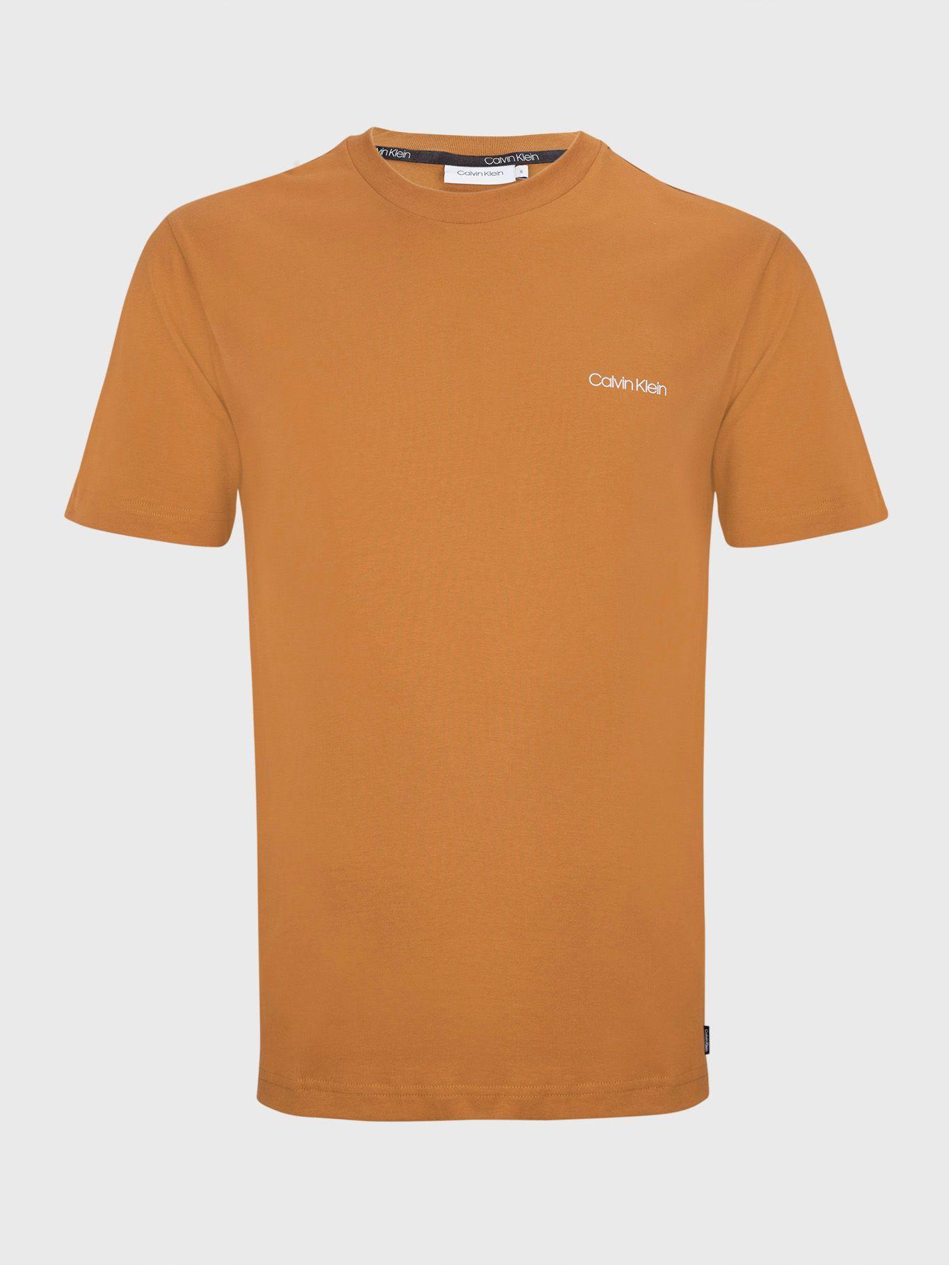 Polera Cotton Chest Logo Mostaza Calvin Klein-0