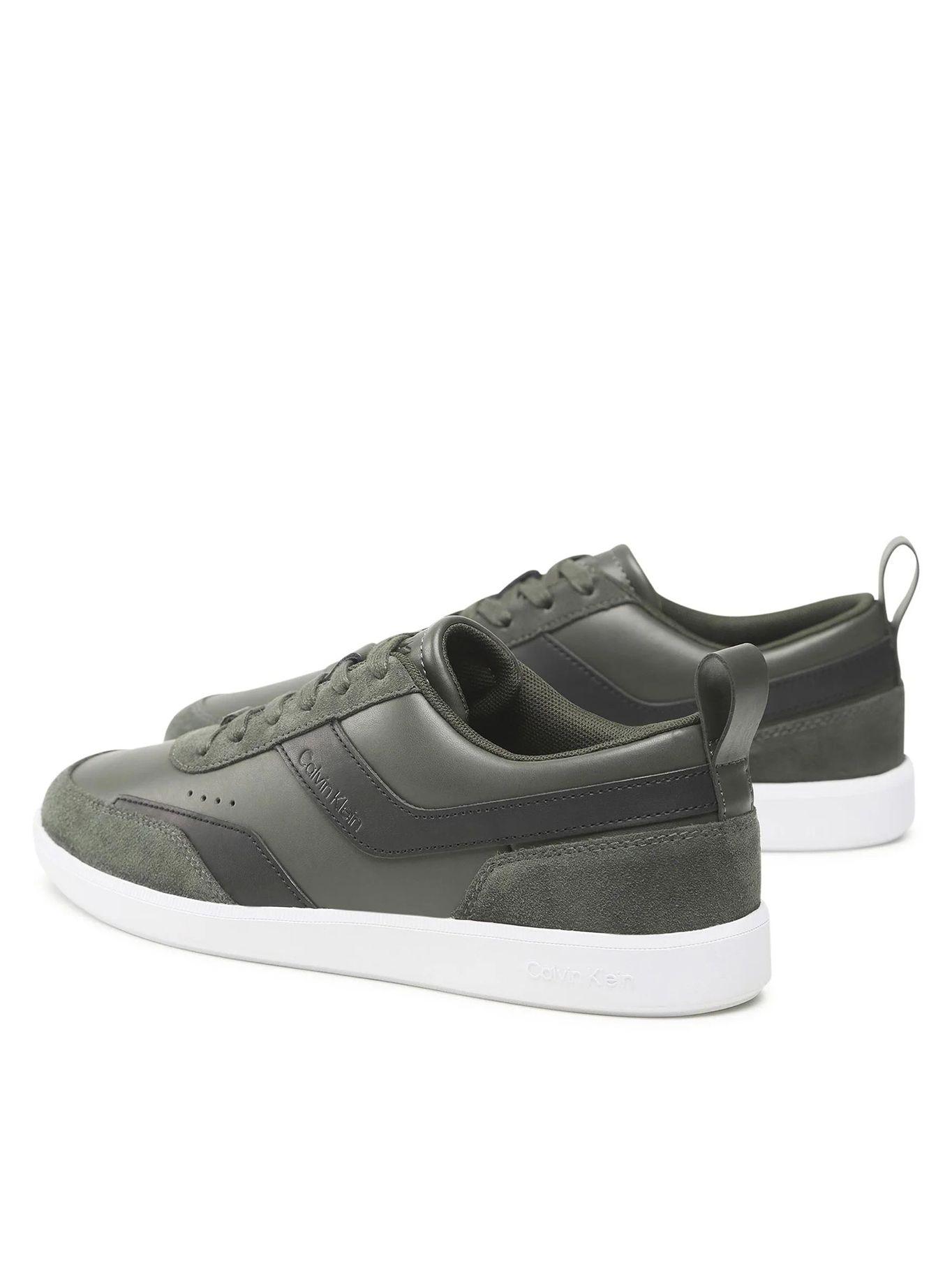 Zapatilla Low Top Lace Up Lth Mix Verde Calvin Klein-4