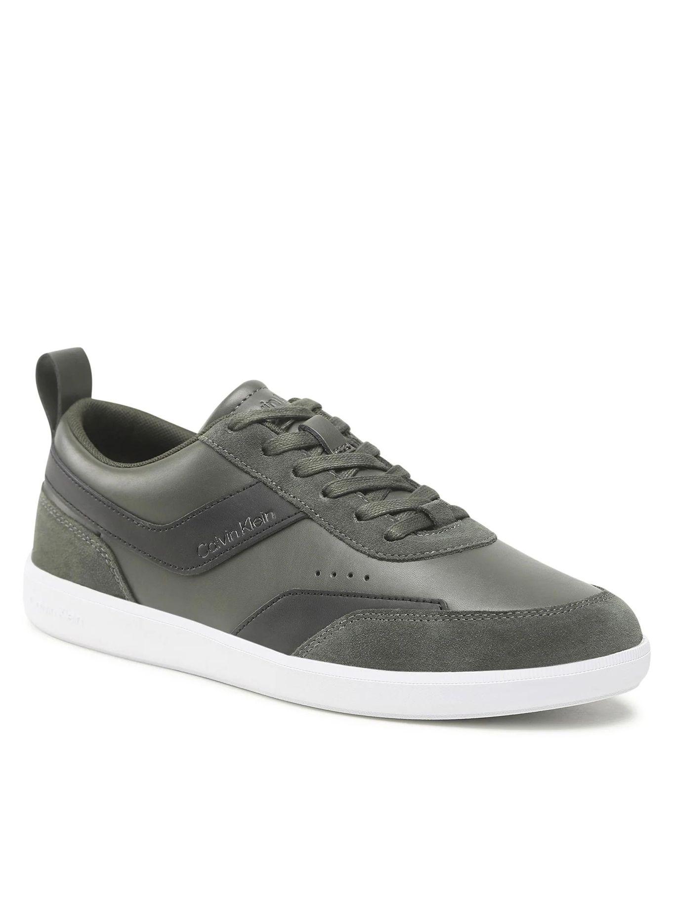 Zapatilla Low Top Lace Up Lth Mix Verde Calvin Klein-0