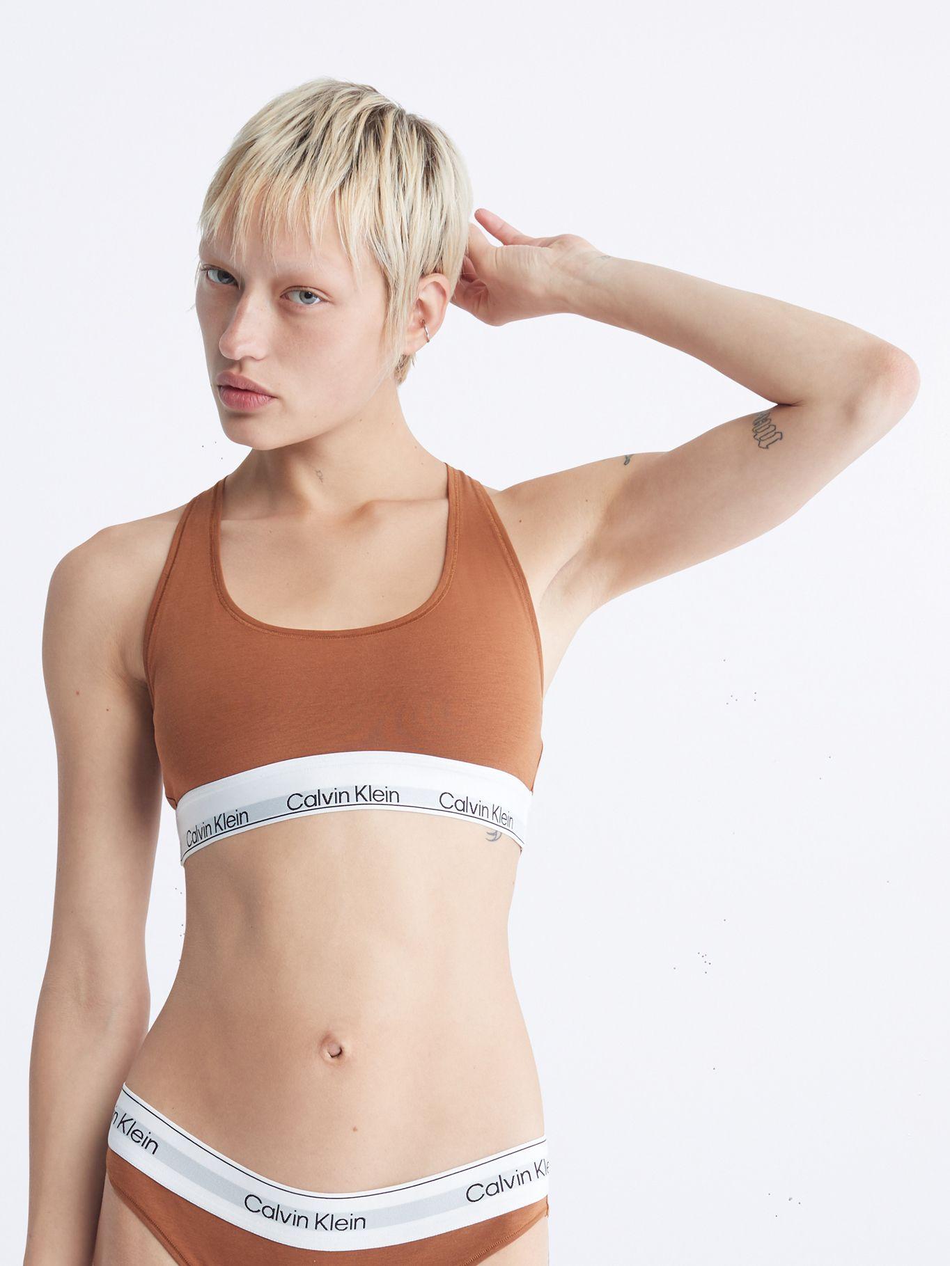Bralette Espalda Cruzada-Modern Cott Cafe Calvin Klein-0
