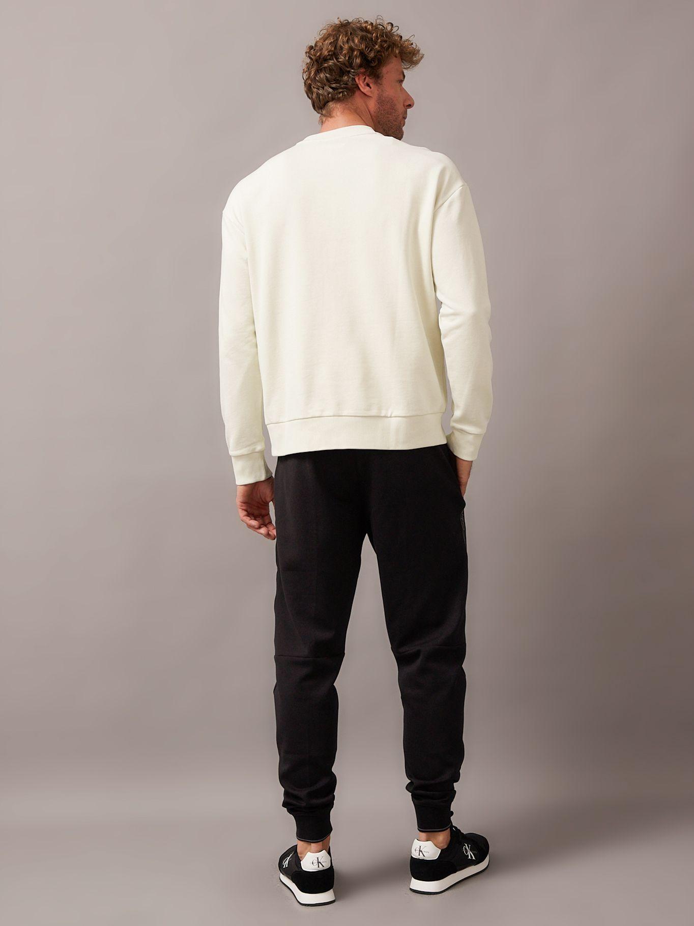 Polerón Diffused Logo Blanco Calvin Klein-2