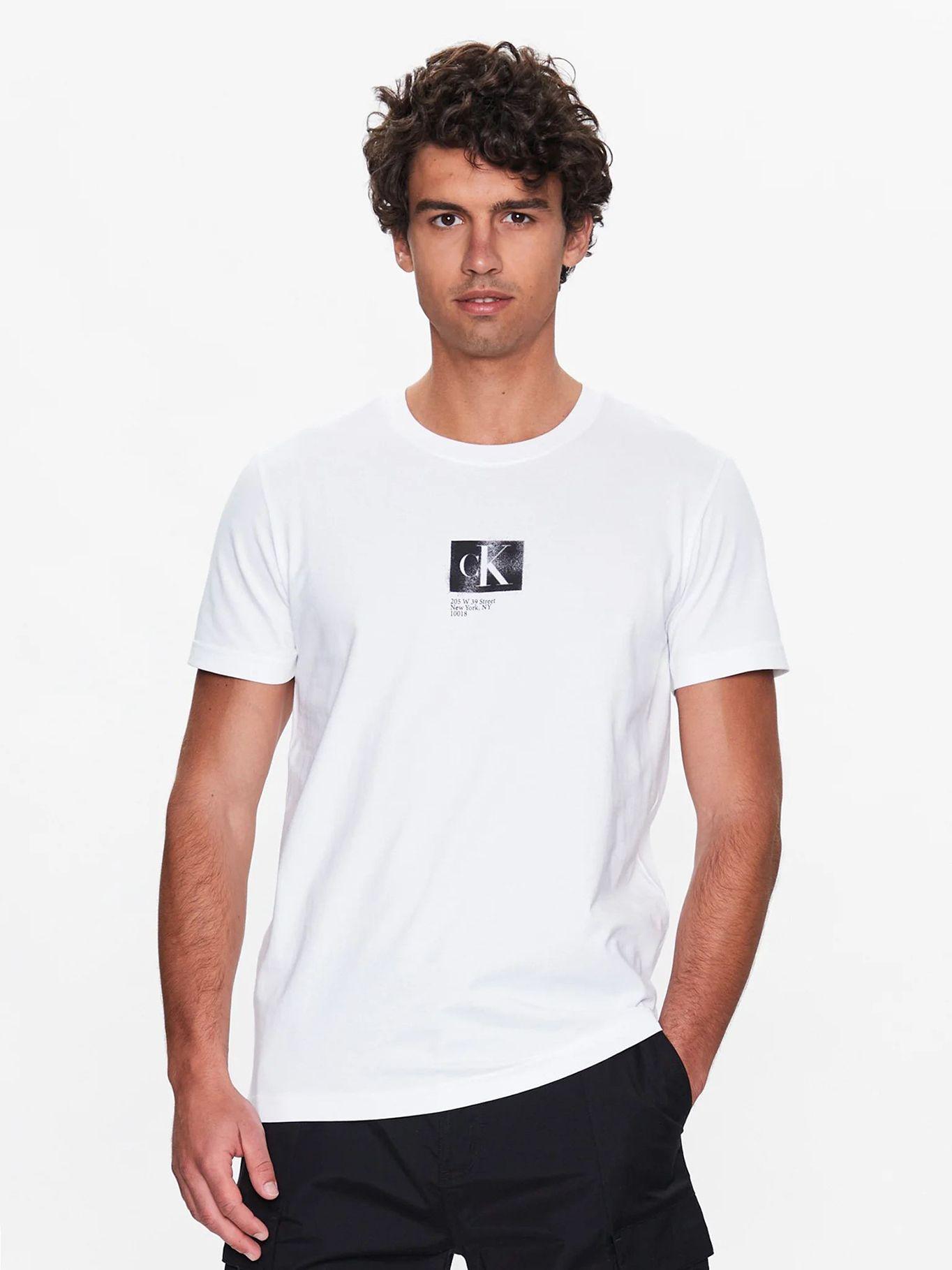 Camiseta con logo Blanco Calvin Klein J30J322863-YAF-0