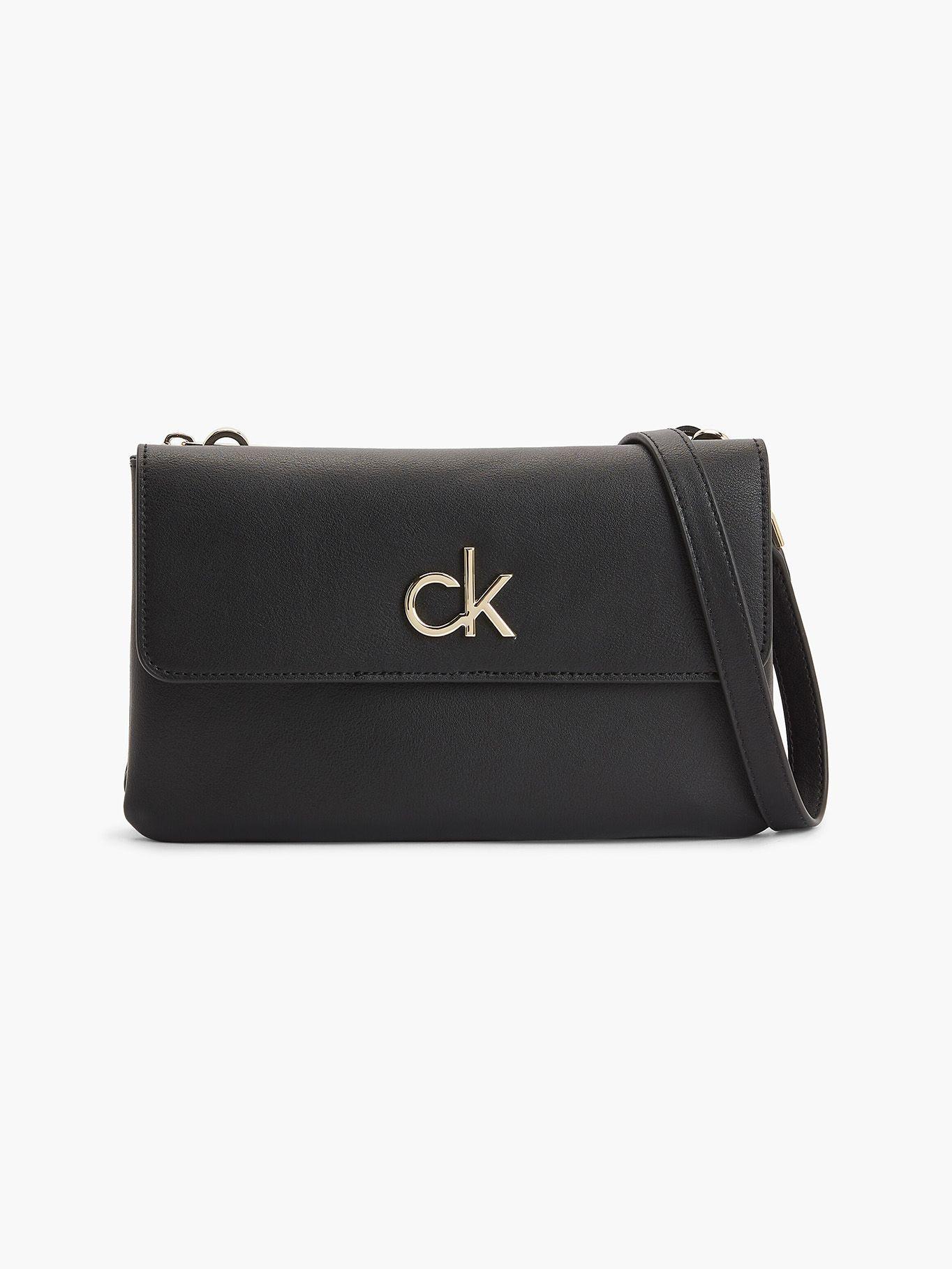 Cartera Xbody Re-Lock Flap Negro Calvin Klein-0