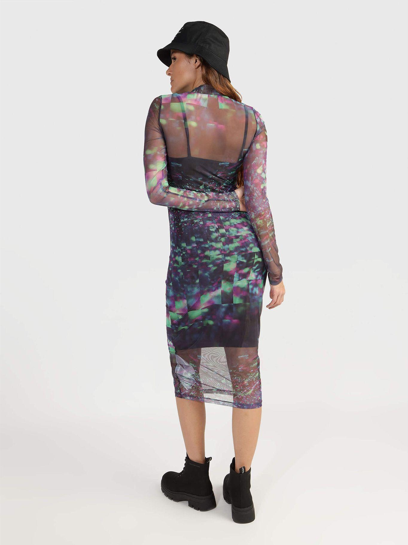 Vestido Mesh Negro Calvin Klein-1