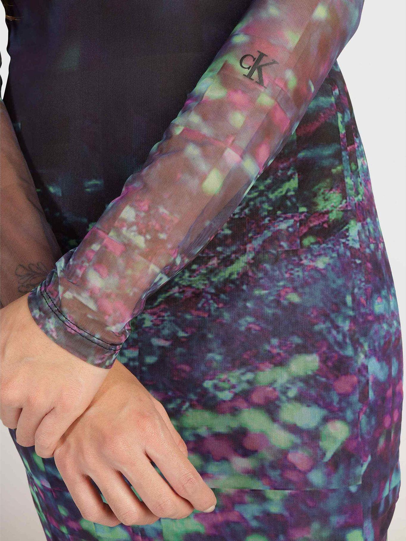 Vestido Mesh Negro Calvin Klein-3