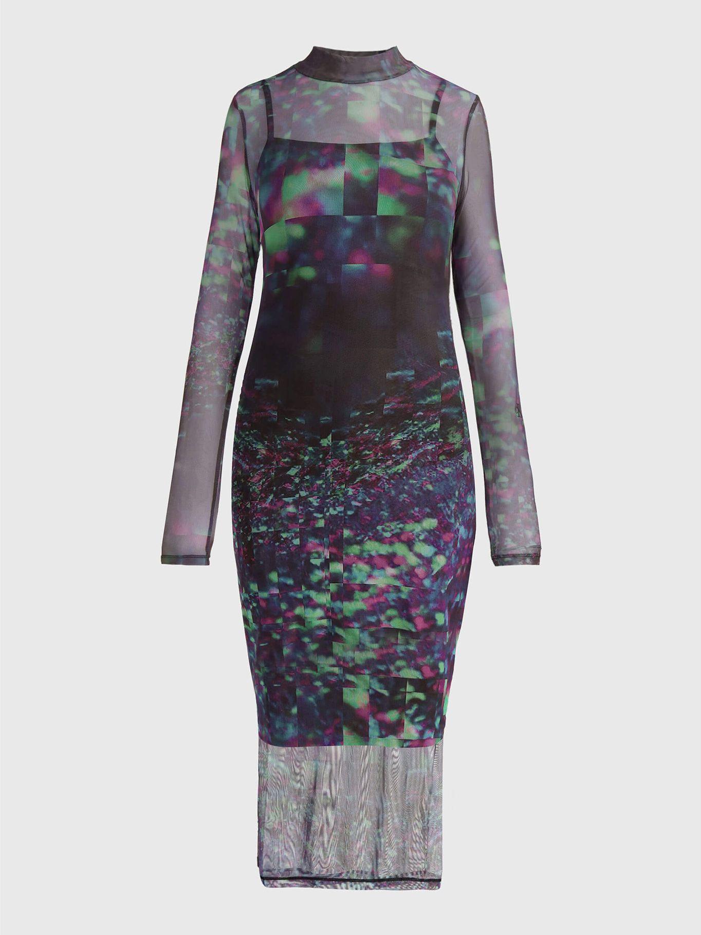 Vestido Mesh Negro Calvin Klein-4